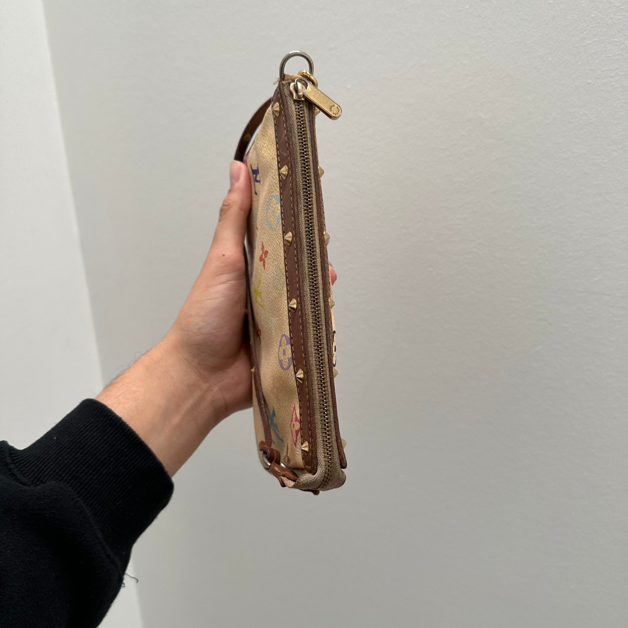 Louis Vuitton Murakami Multicolor Pochette Bag White