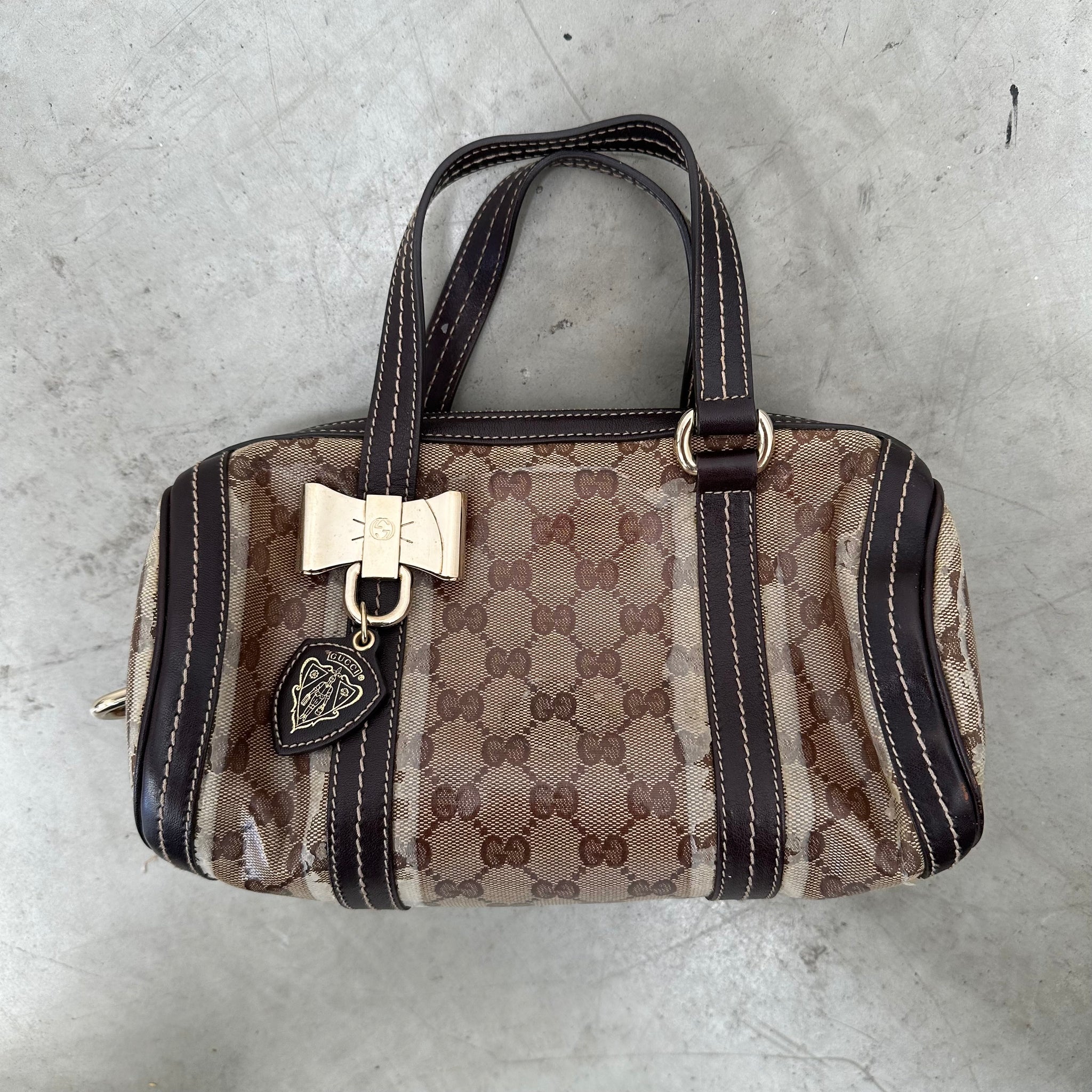 Gucci GG Crystal Beige Hand Bag