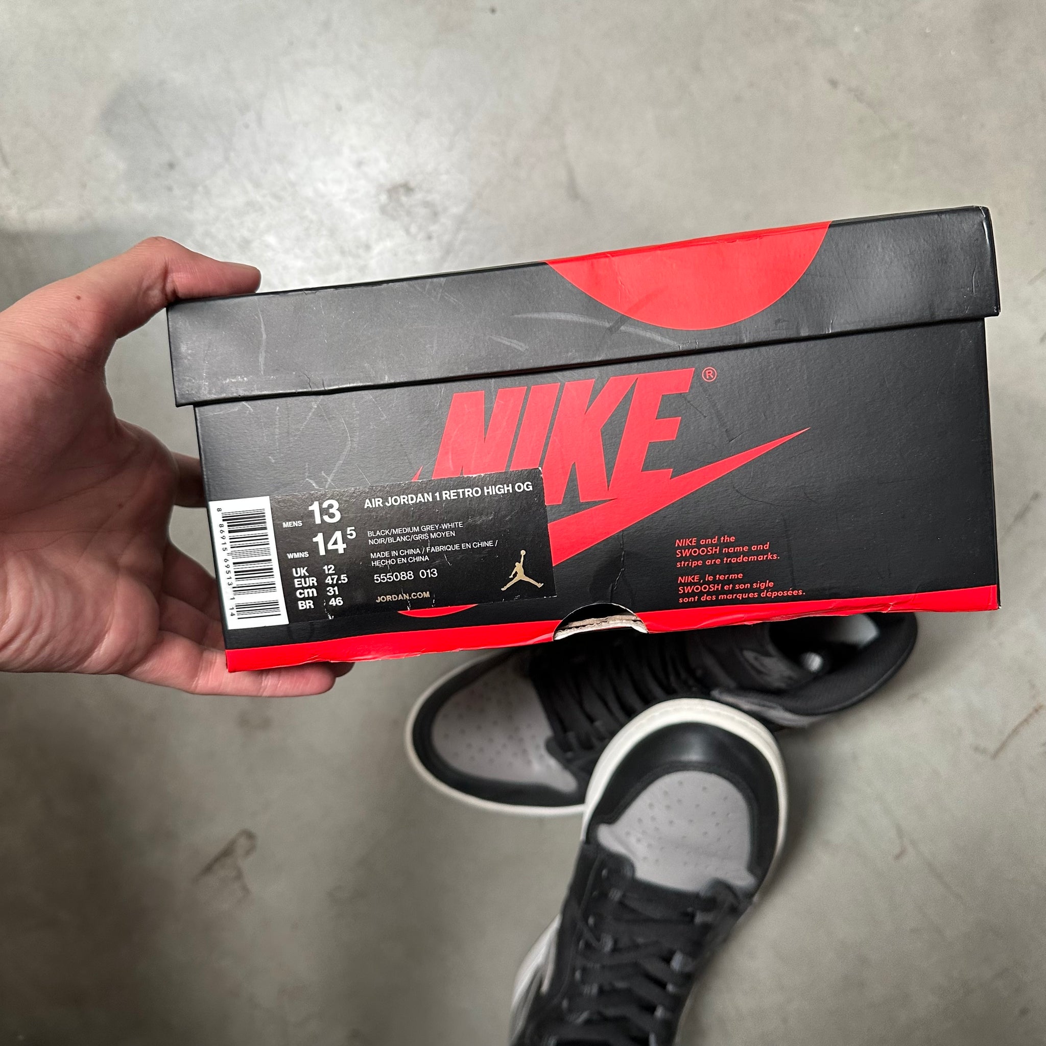 Nike Jordan 1 Retro High Shadow (2018) US13