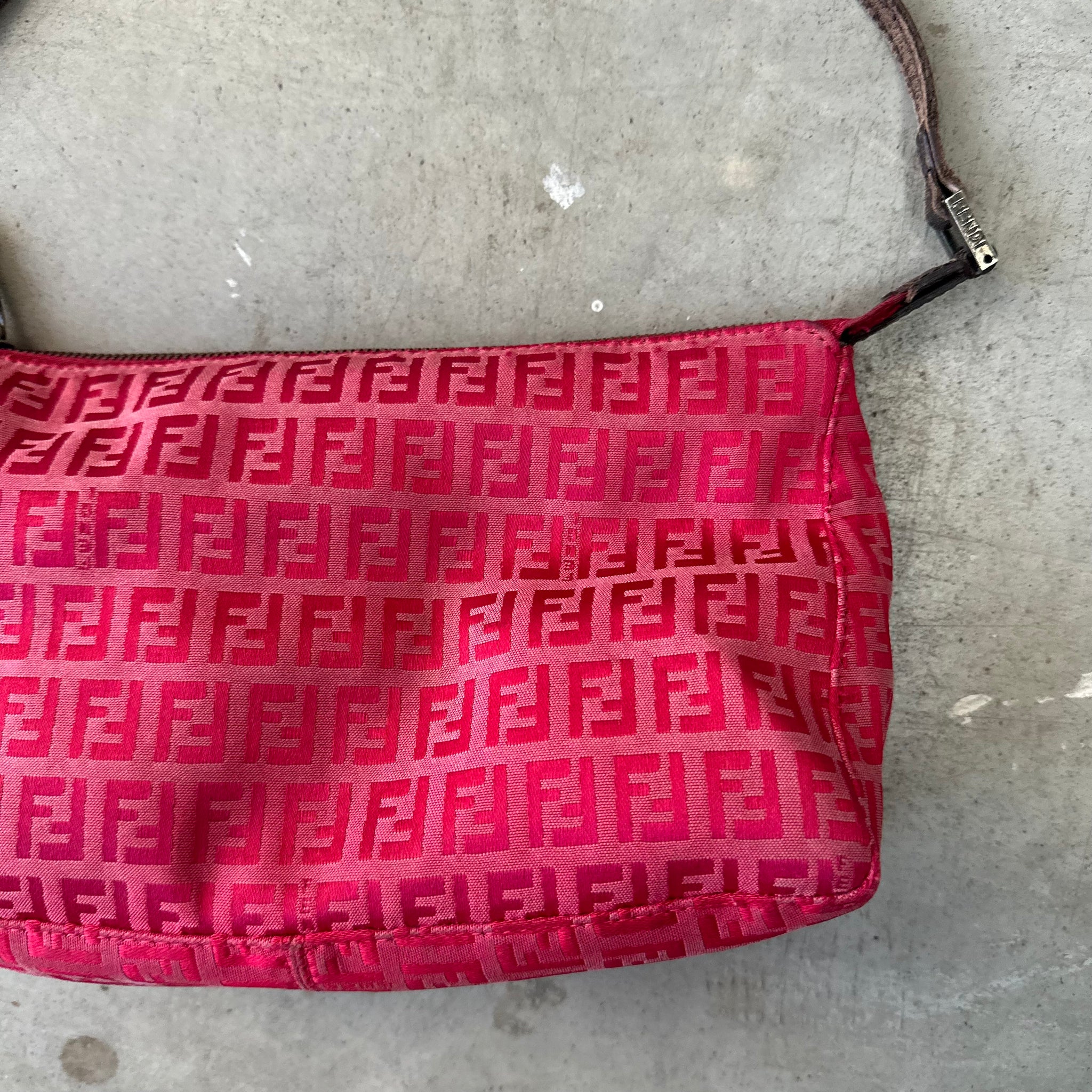 Fendi Red Pochette Shoulder Bag