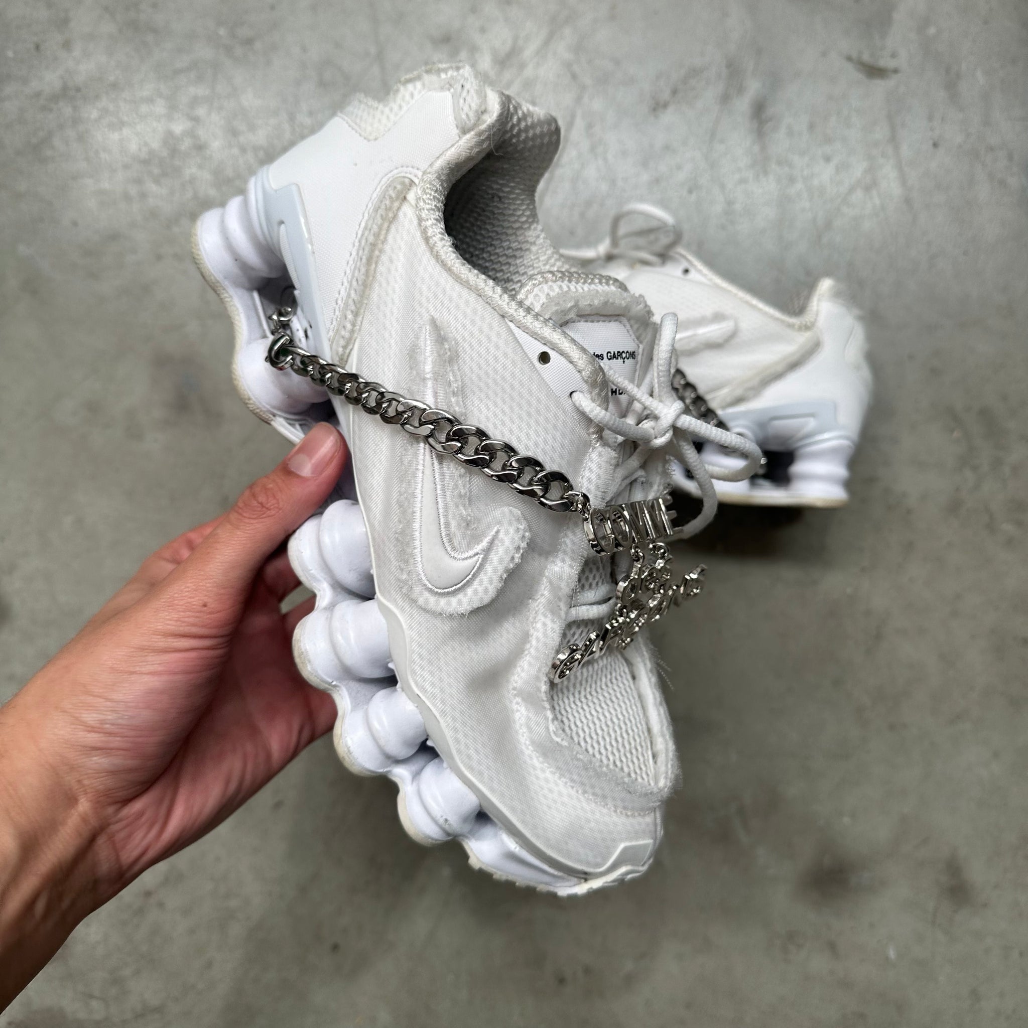 Nike Shox TL Comme des Garcons White ( 6 Women's)