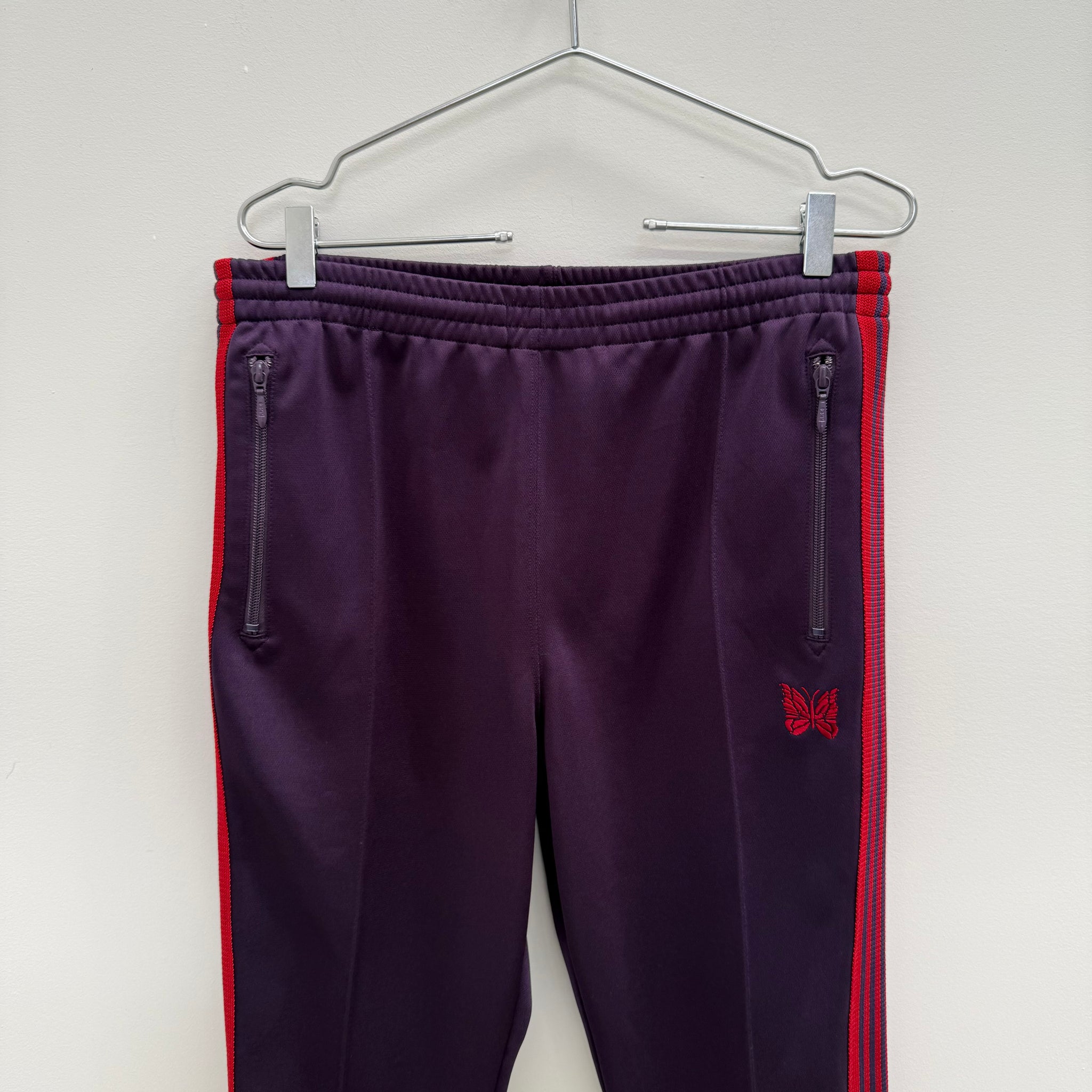 Needles Track Pant Poly Smooth Purple/Red (Size M)