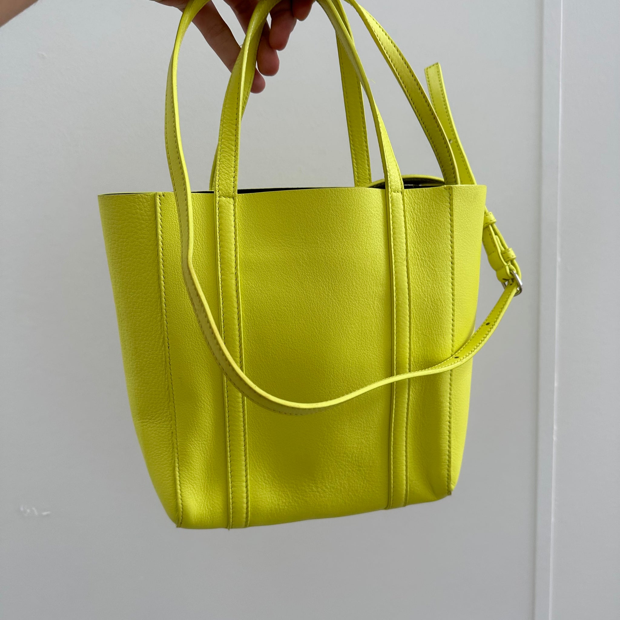 Balenciaga Yellow XXS Everyday Leather Shopping Tote