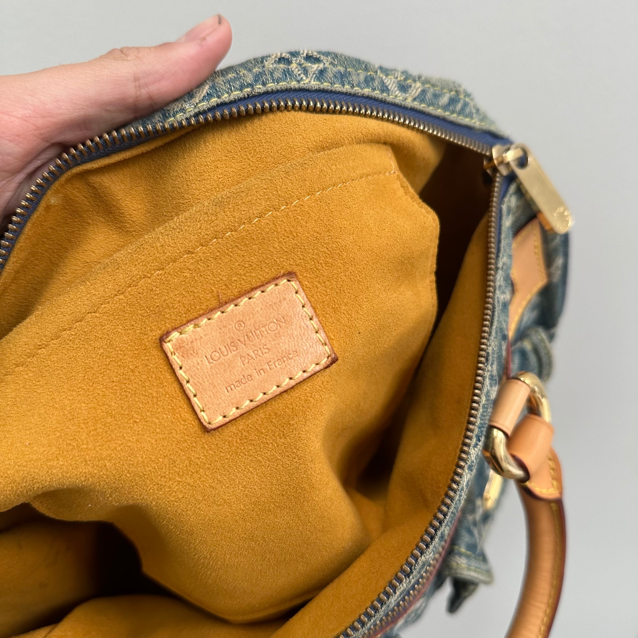 Louis Vuitton Monogram Denim Neo Speedy Blue