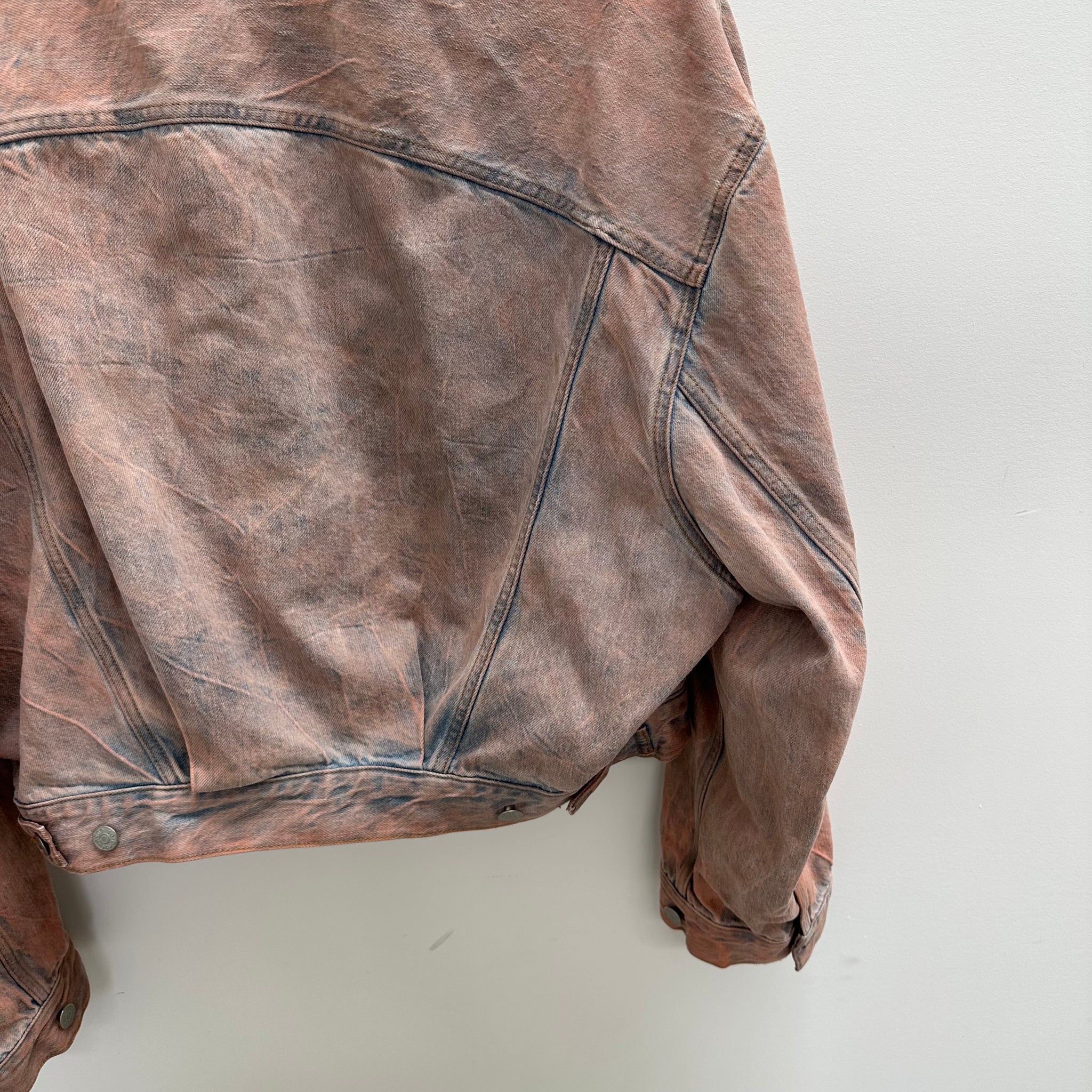 Acne Studios Relax Cropped Rocky Road Denim Jacket