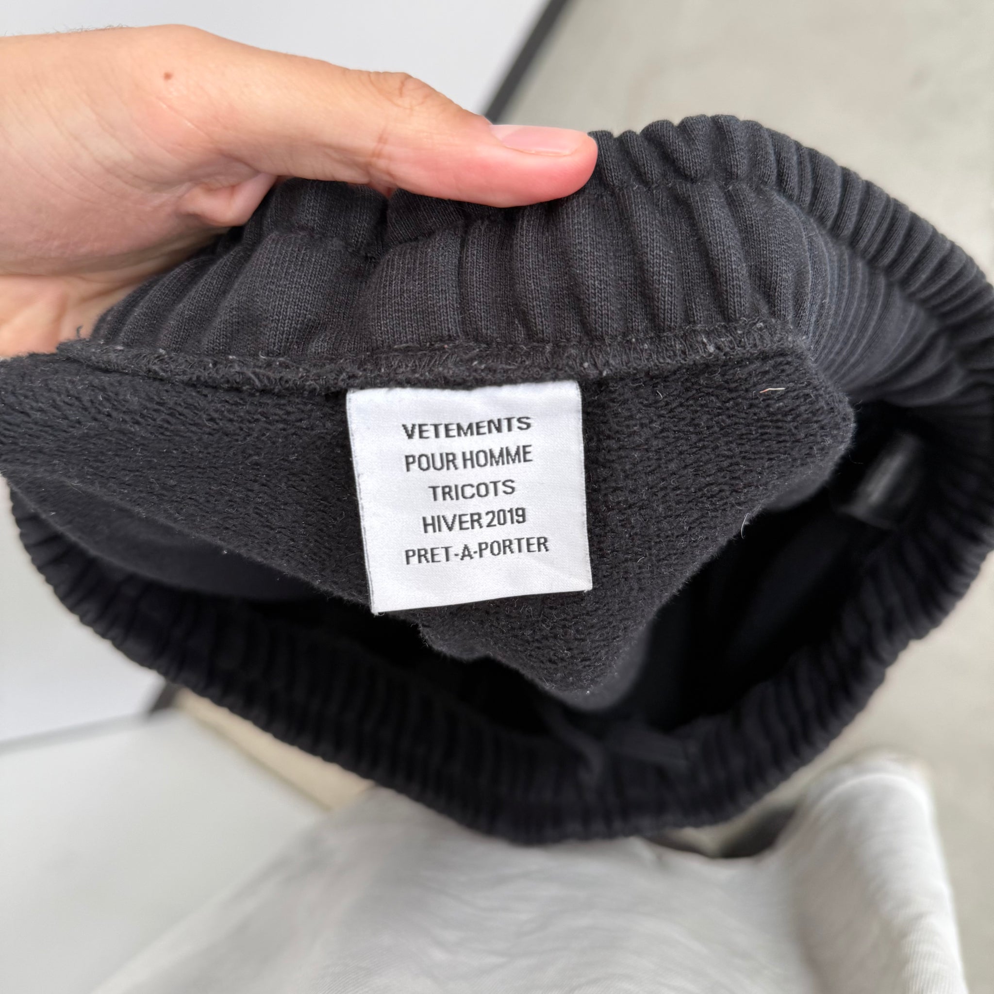 Vetements 'The Bulldog Spirit' Black FW18 Track Pants (Size L)