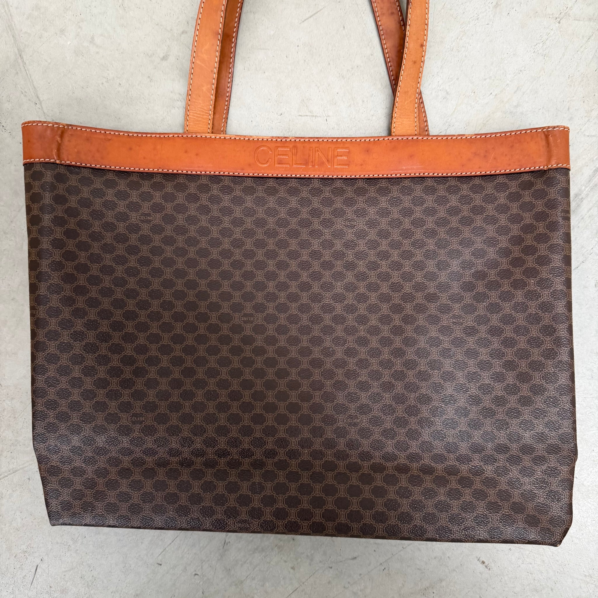Celine Macadam Canvas Tote Bag