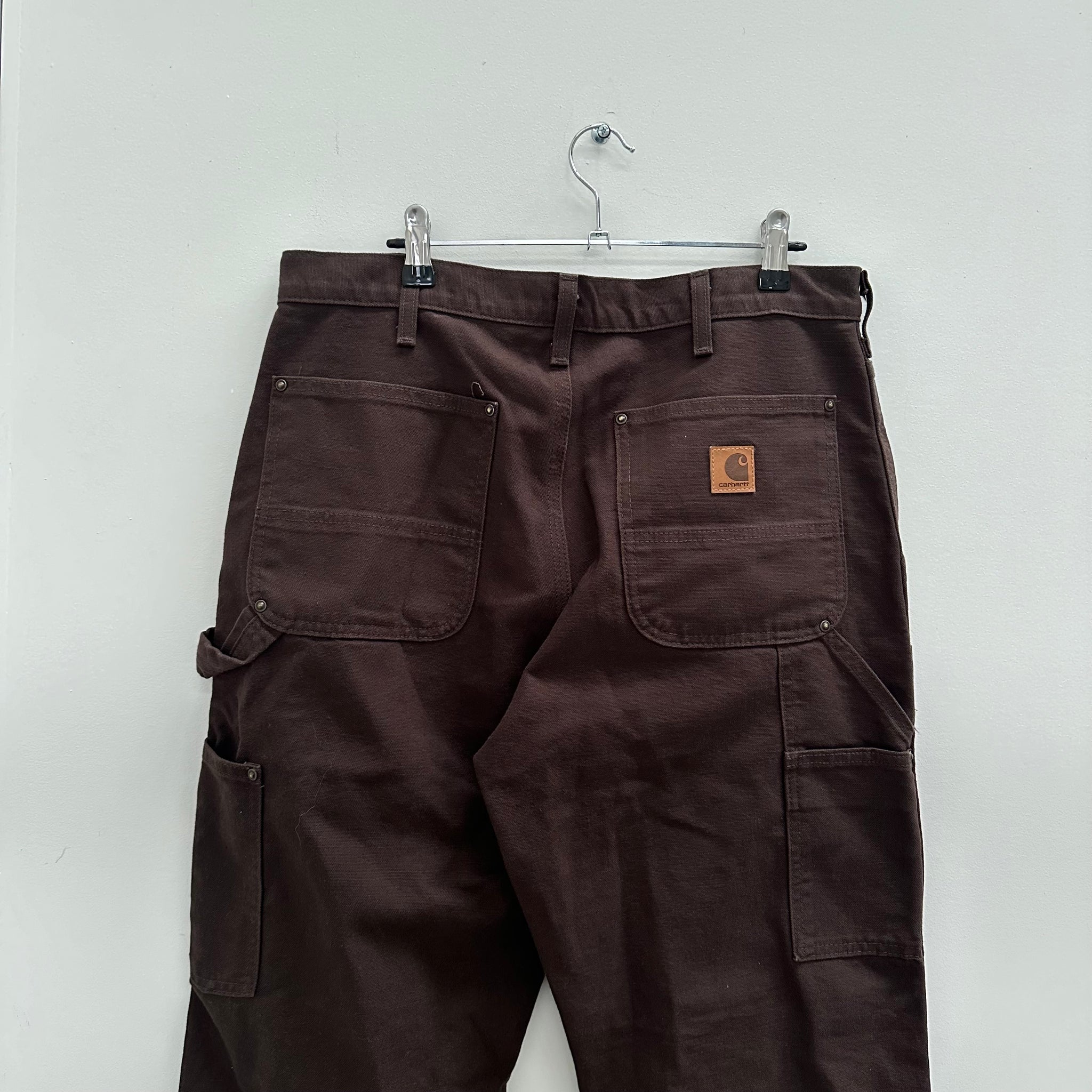 Carhartt Brown Double Knee Carpenter Pant (Size 32 x 30)
