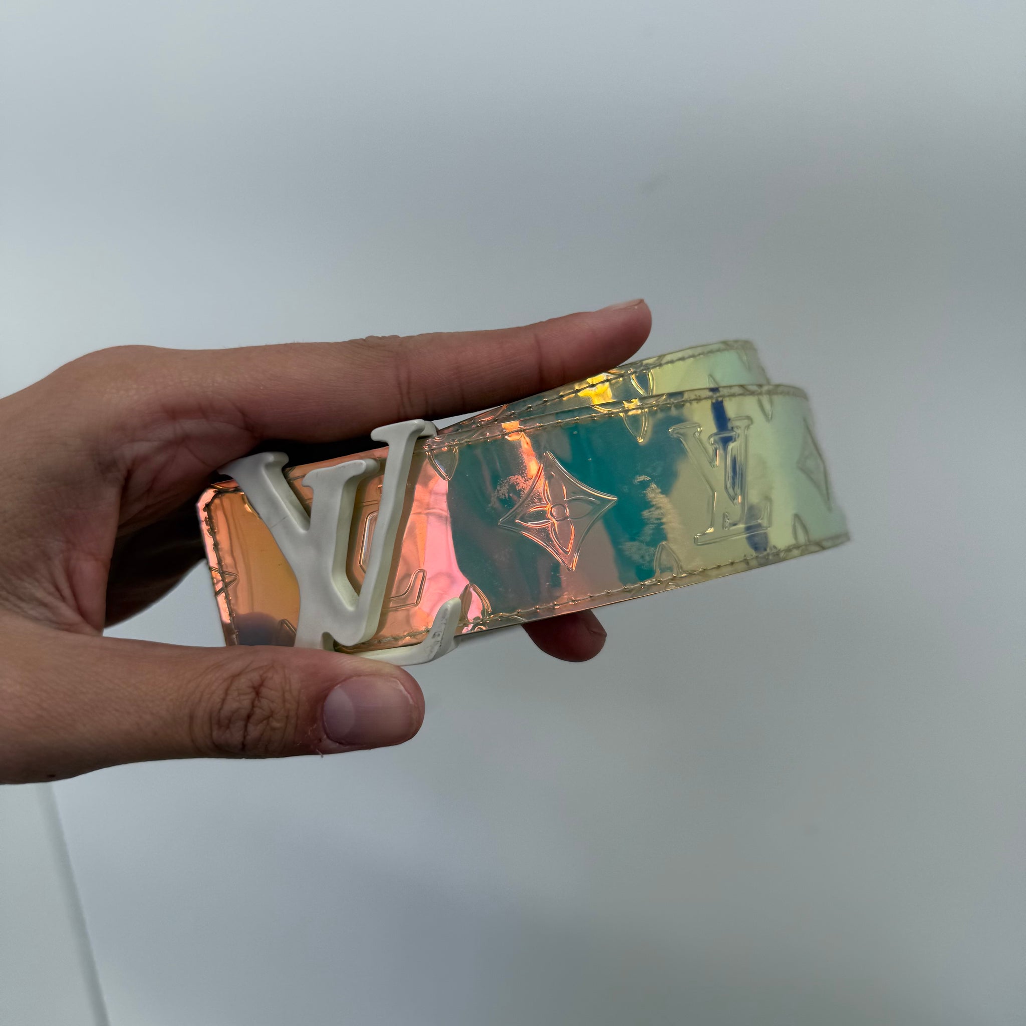 Louis Vuitton by Virgil Abloh Prism Ceinture Belt (Size 95)