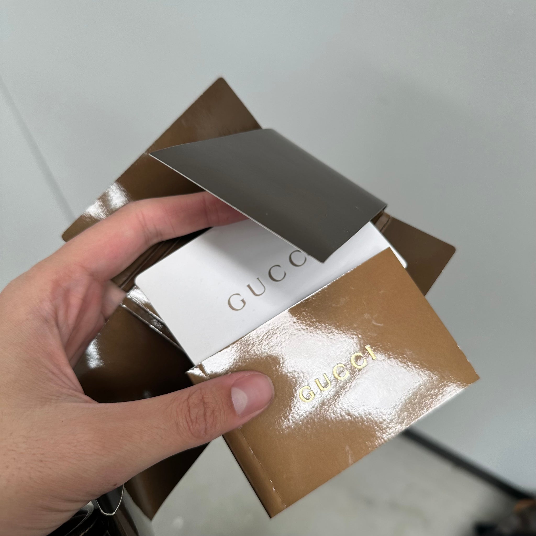 Gucci GG Crystal Beige Hand Bag