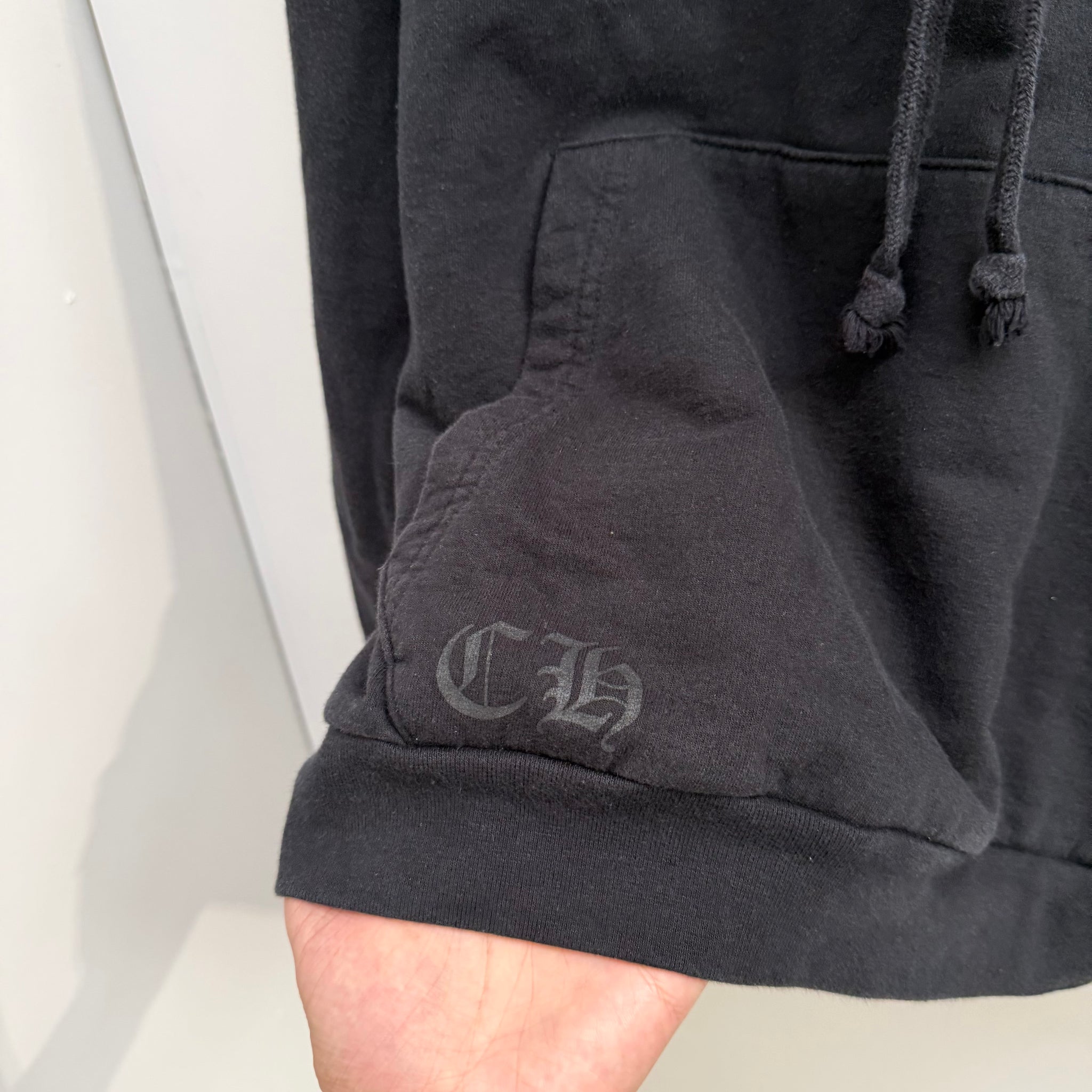 Chrome Hearts Vertical Logo Hoodie Black/Brown (Size M)