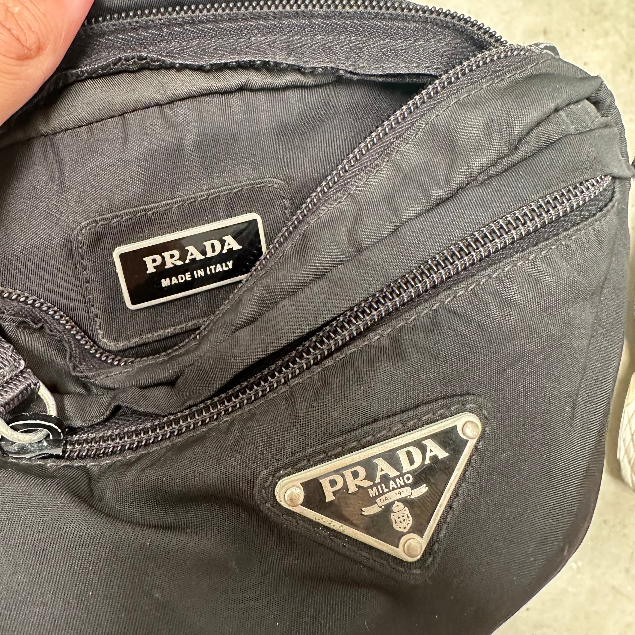 Prada Belt/Bum Bag Black Nylon