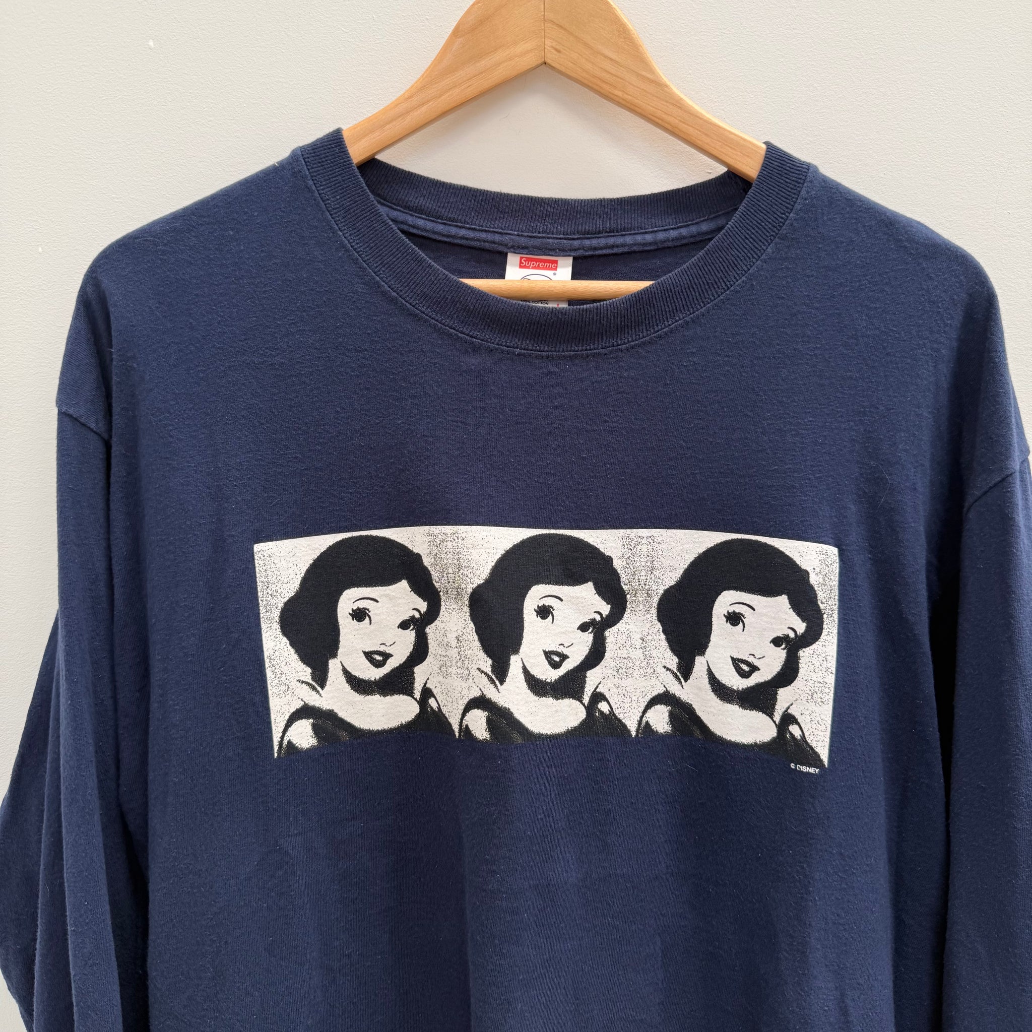 Supreme Disney Snow White L/S Tee Navy (Size L)