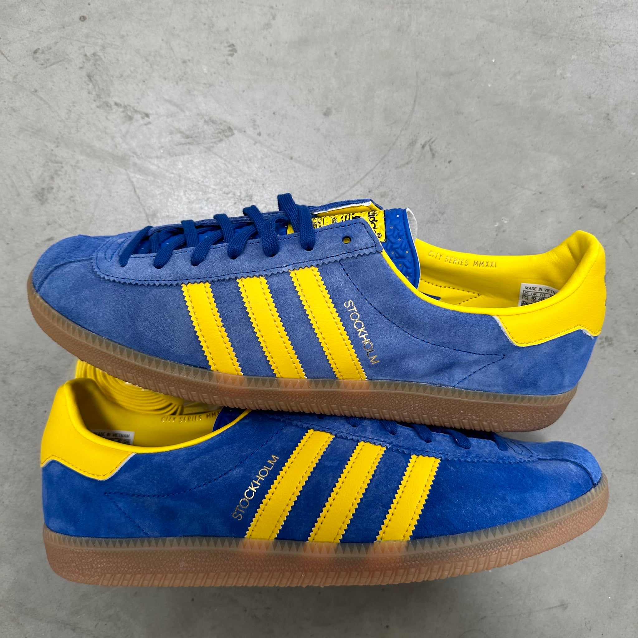 Adidas Stockholm City Series Blue Yellow US10.5