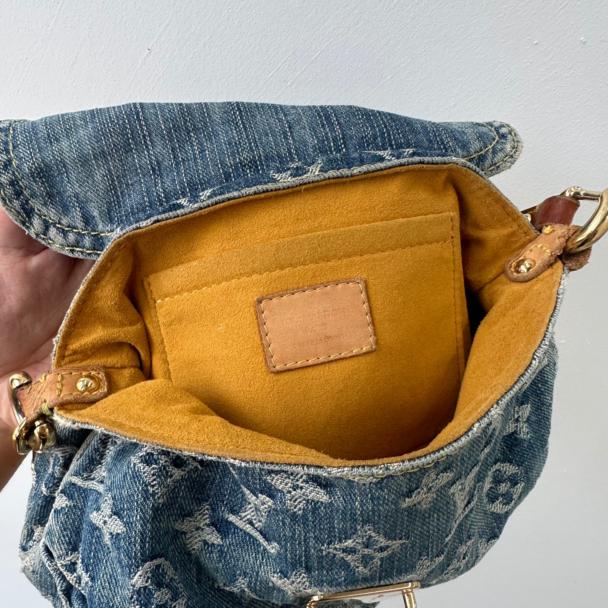 Louis Vuitton Monogram Denim Pleaty Shoulder Bag