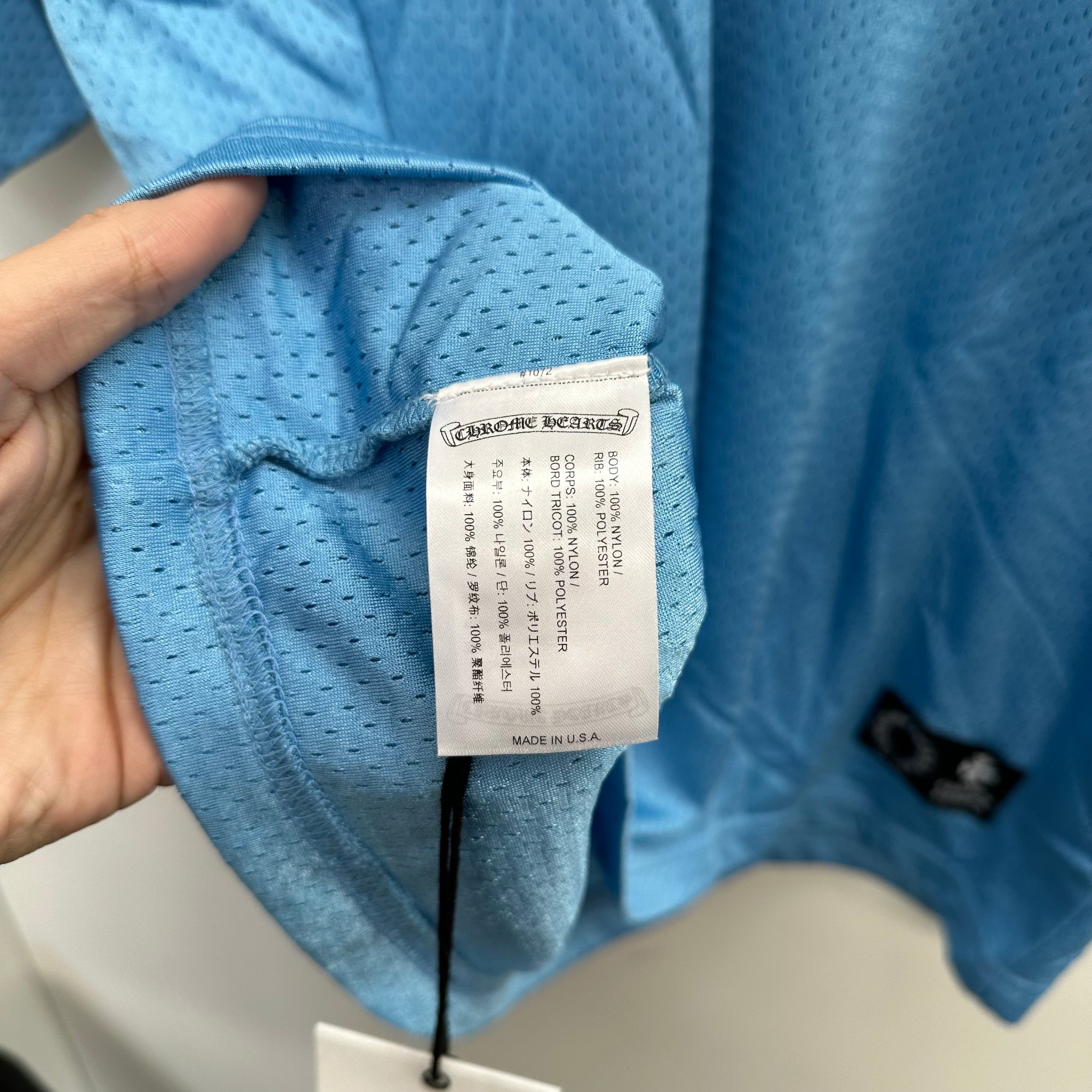 Chrome Hearts Stadium Mesh Blue Tshirt Jersey (Size M)