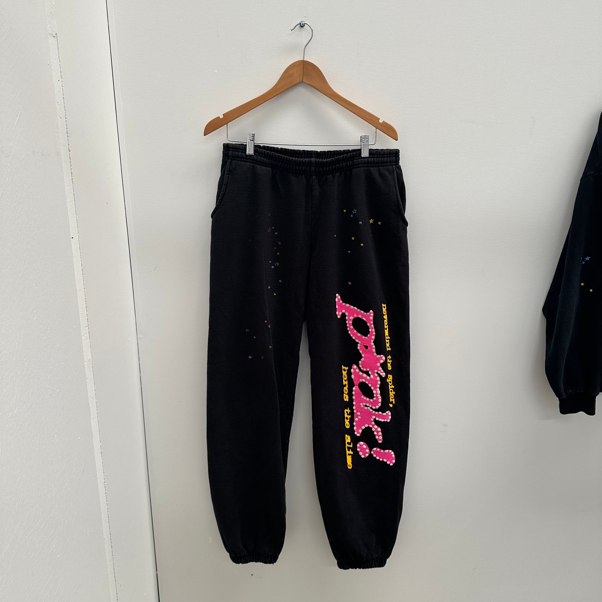 Sp5der P*NK Black 2 Piece Set (Size XL)