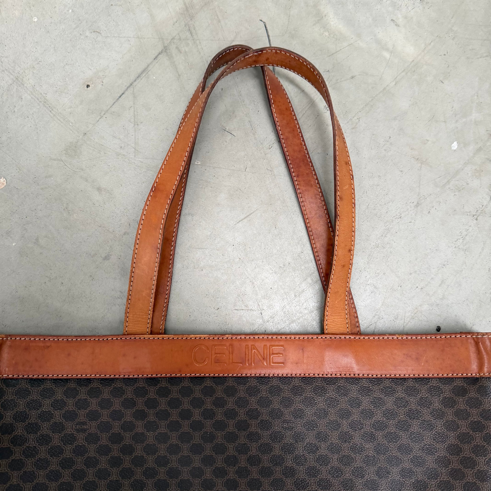 Celine Macadam Canvas Tote Bag