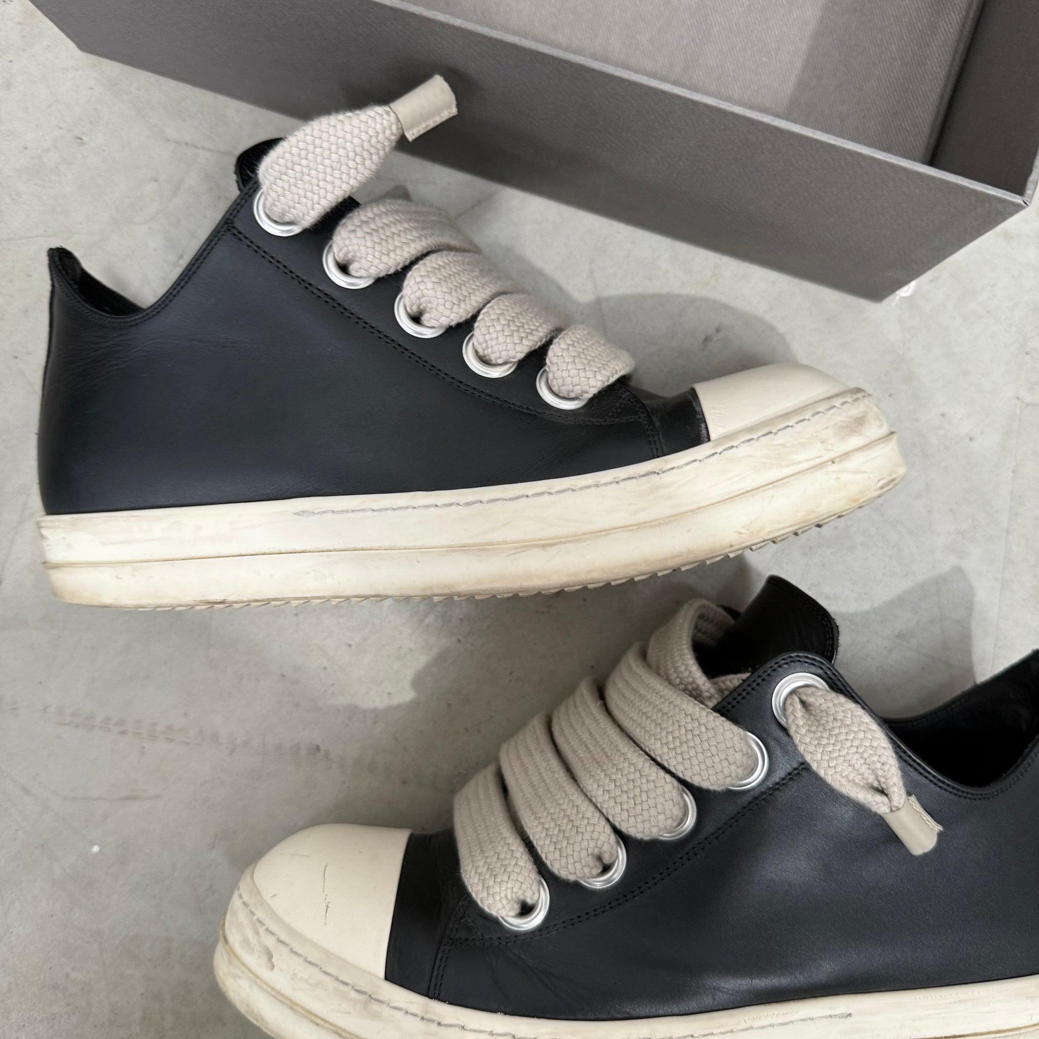 Rick Owens Jumbo Lace Ramone Low EU44