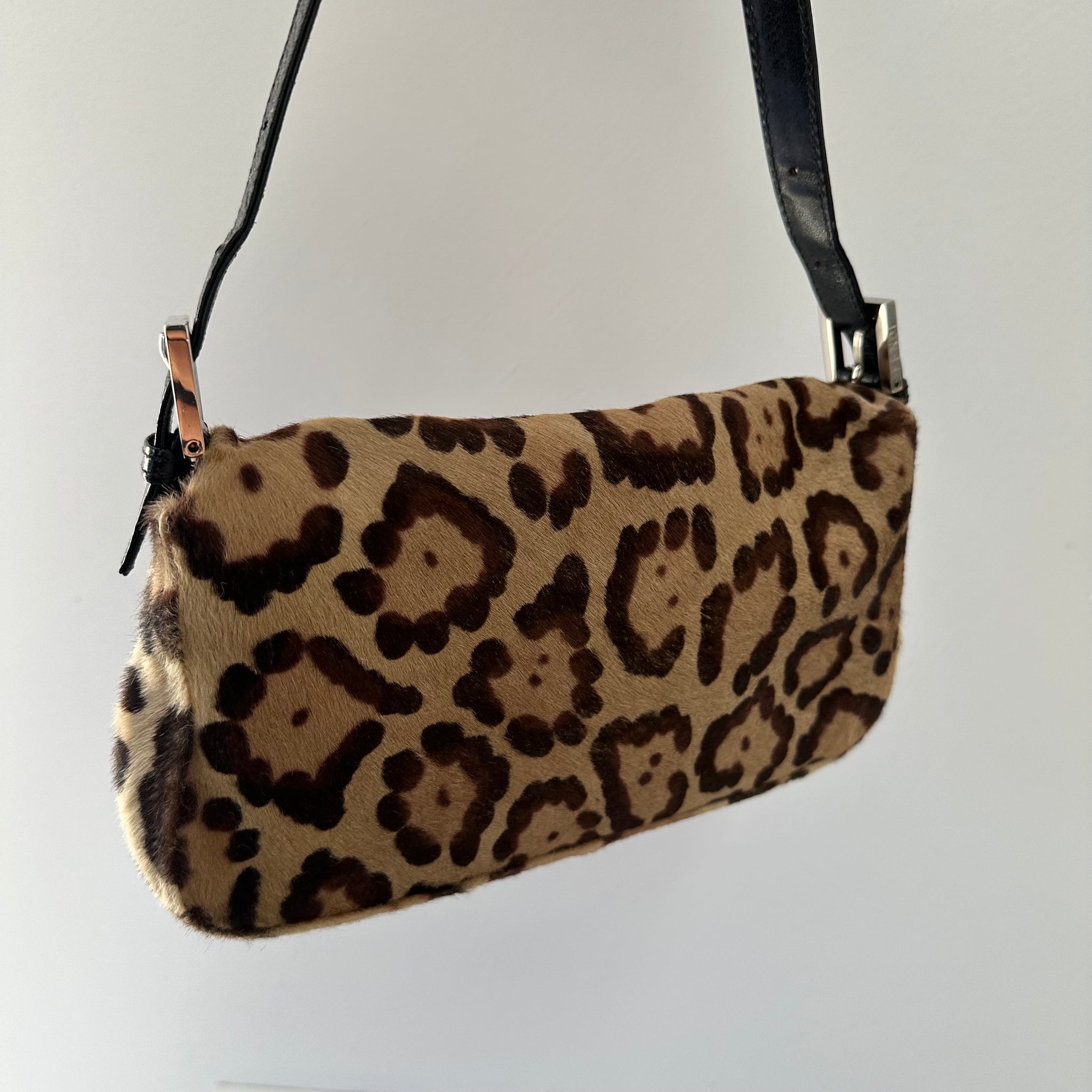 Fendi Animal Print Baguette Bag