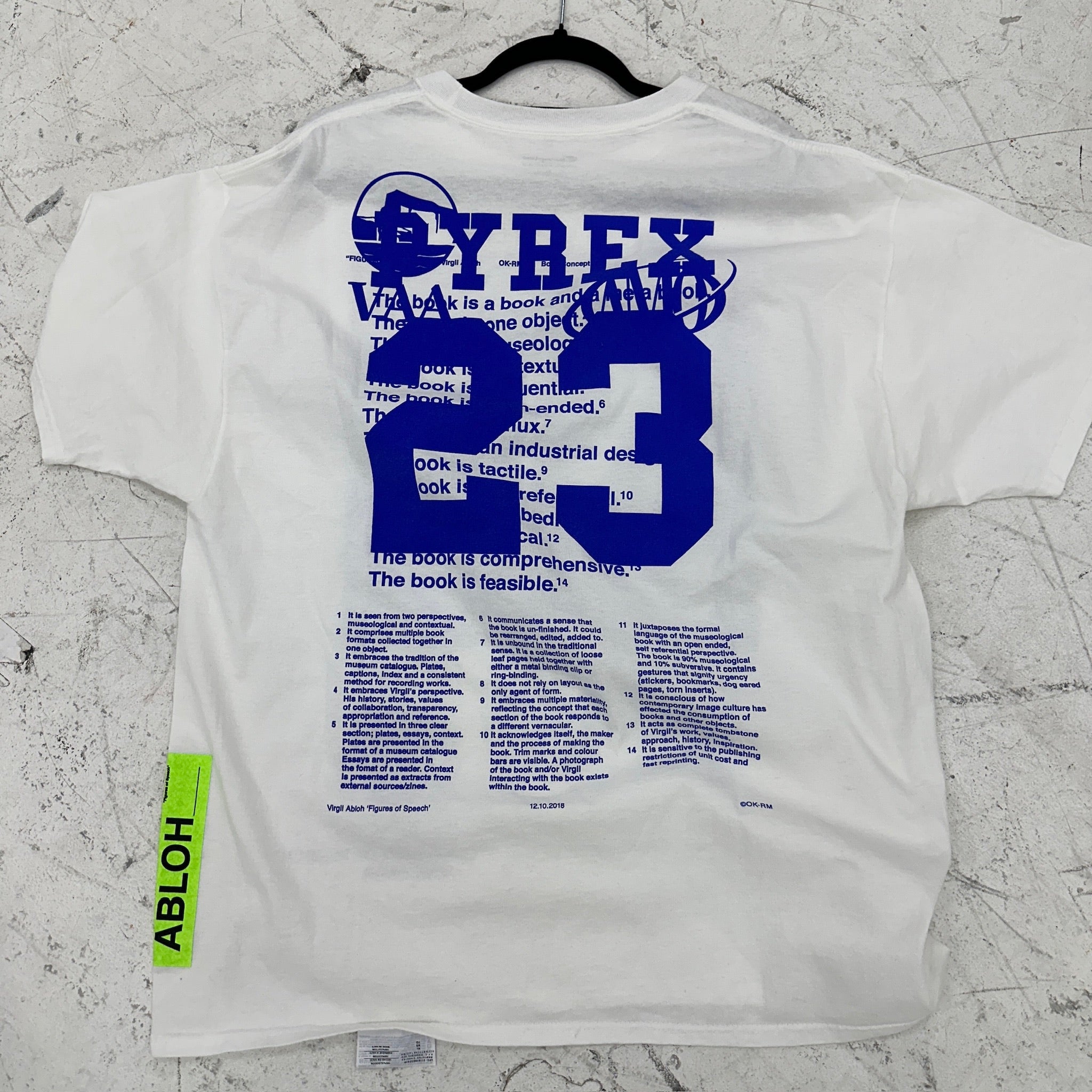 Virgil Abloh Pyrex Champion Figures of Speech Portrait Tee White (Size XL)