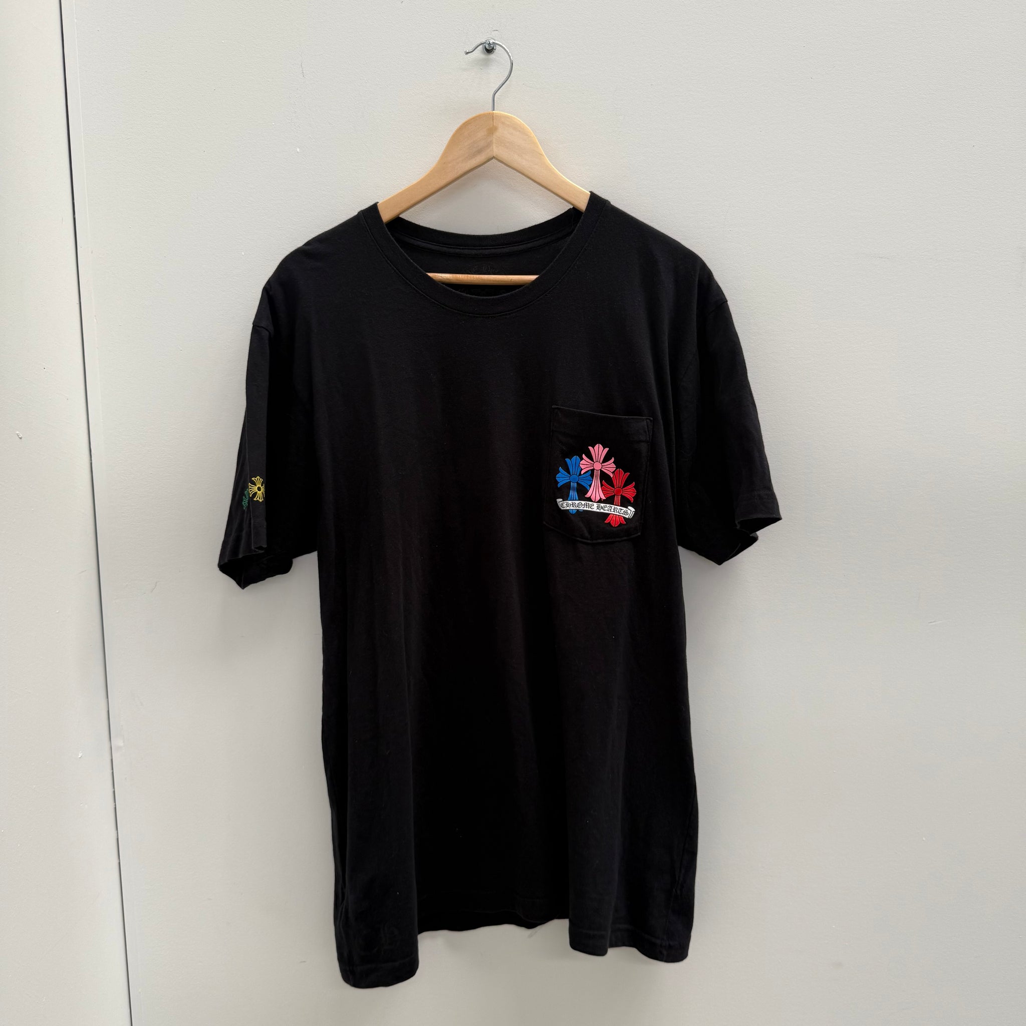 Chrome Hearts Multicolour Cross Print T-shirt (Size XL)