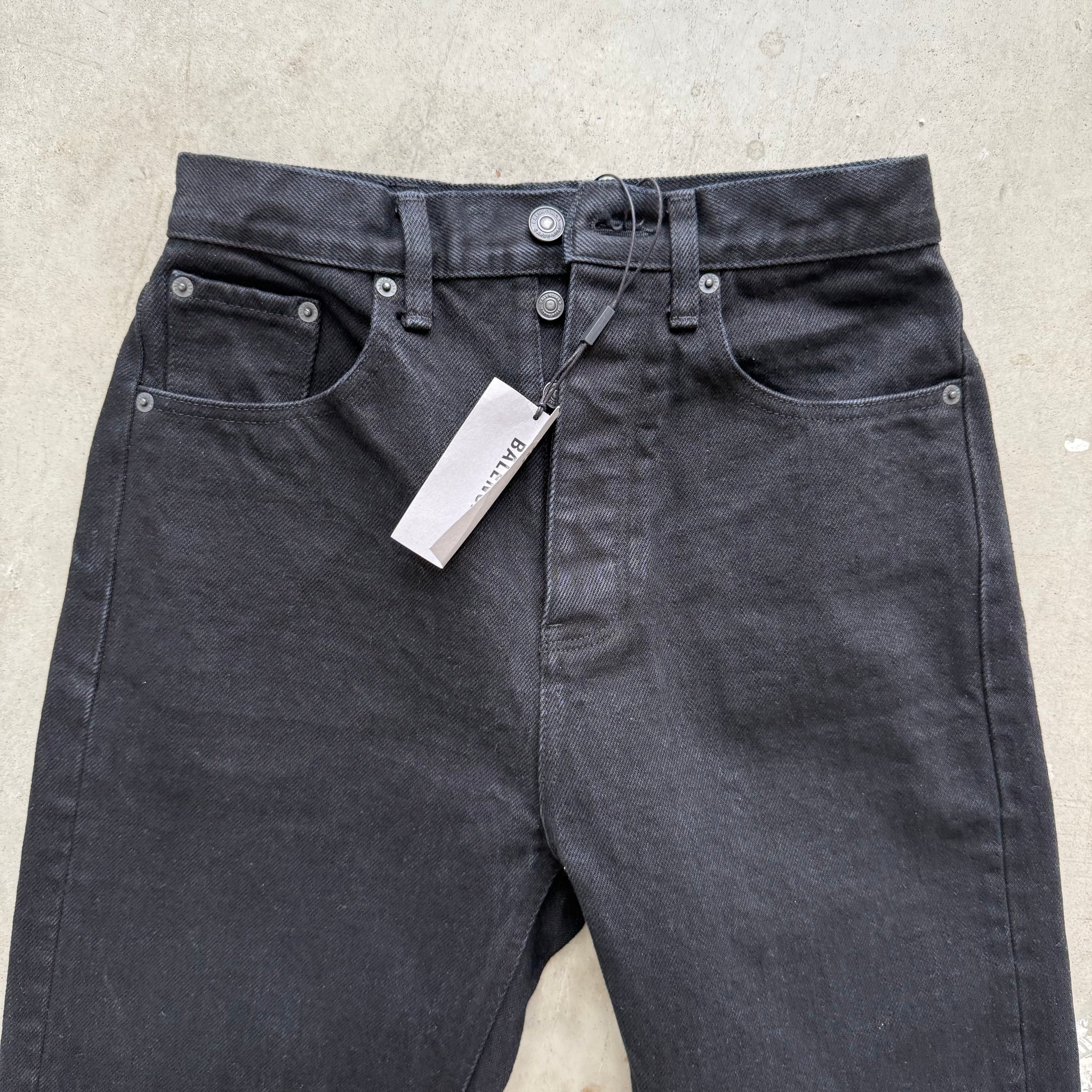 Balenciaga Garde-Robe Relaxed Jeans Black (Size 28)