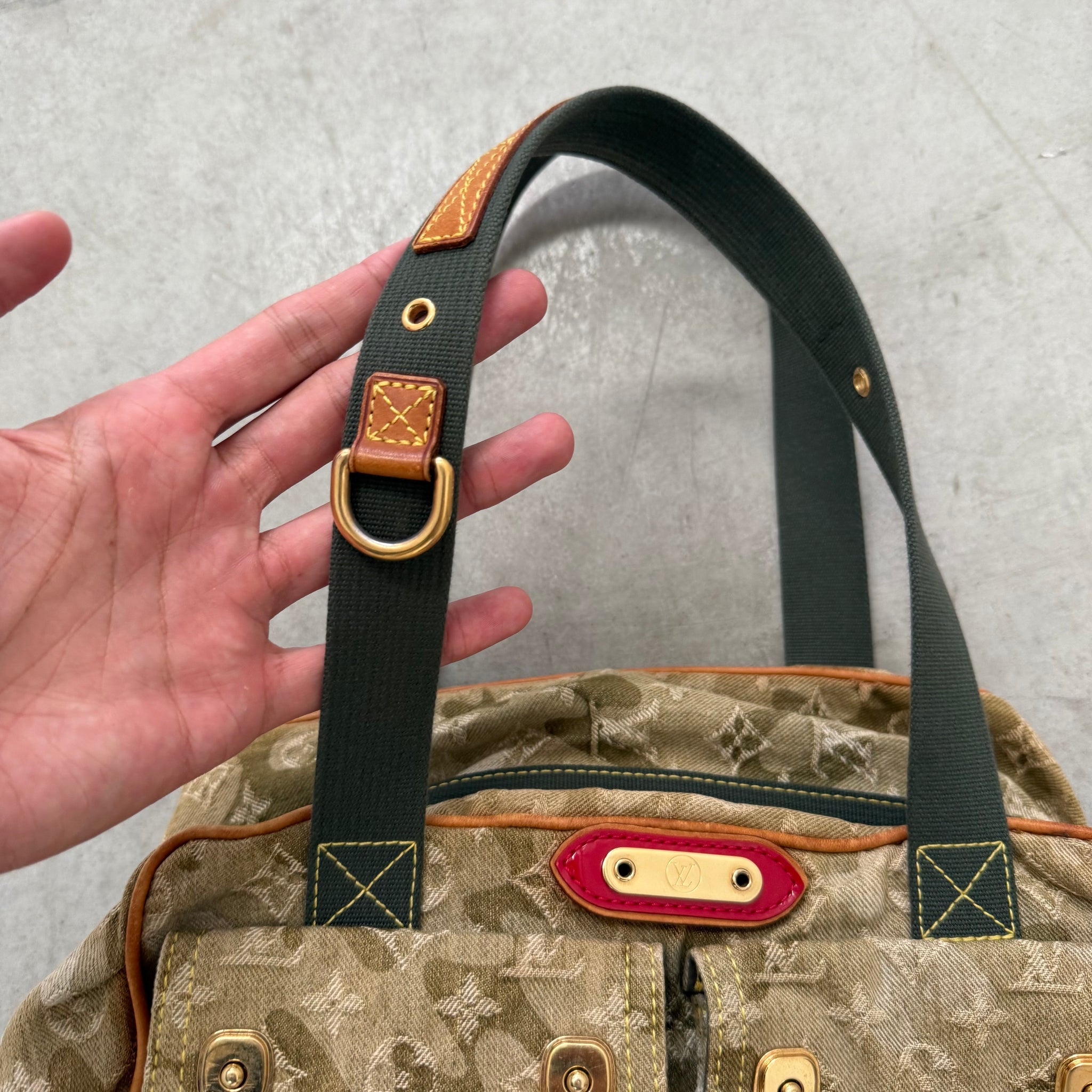 Louis Vuitton Takashi Murakami Denim Monogramouflage Jasmine Shoulder Bag