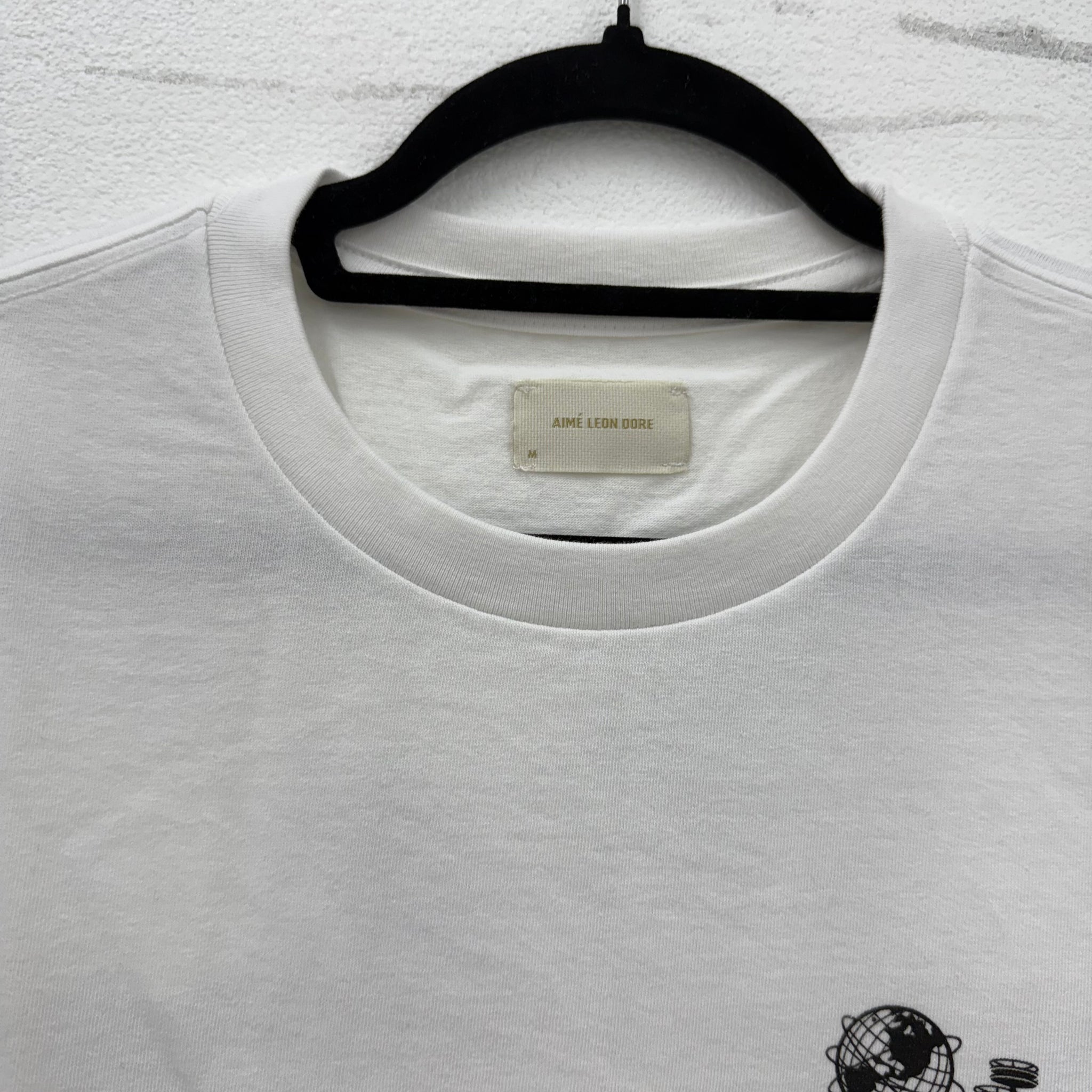 Aime Leon Dore Unisphere Tee White Size M