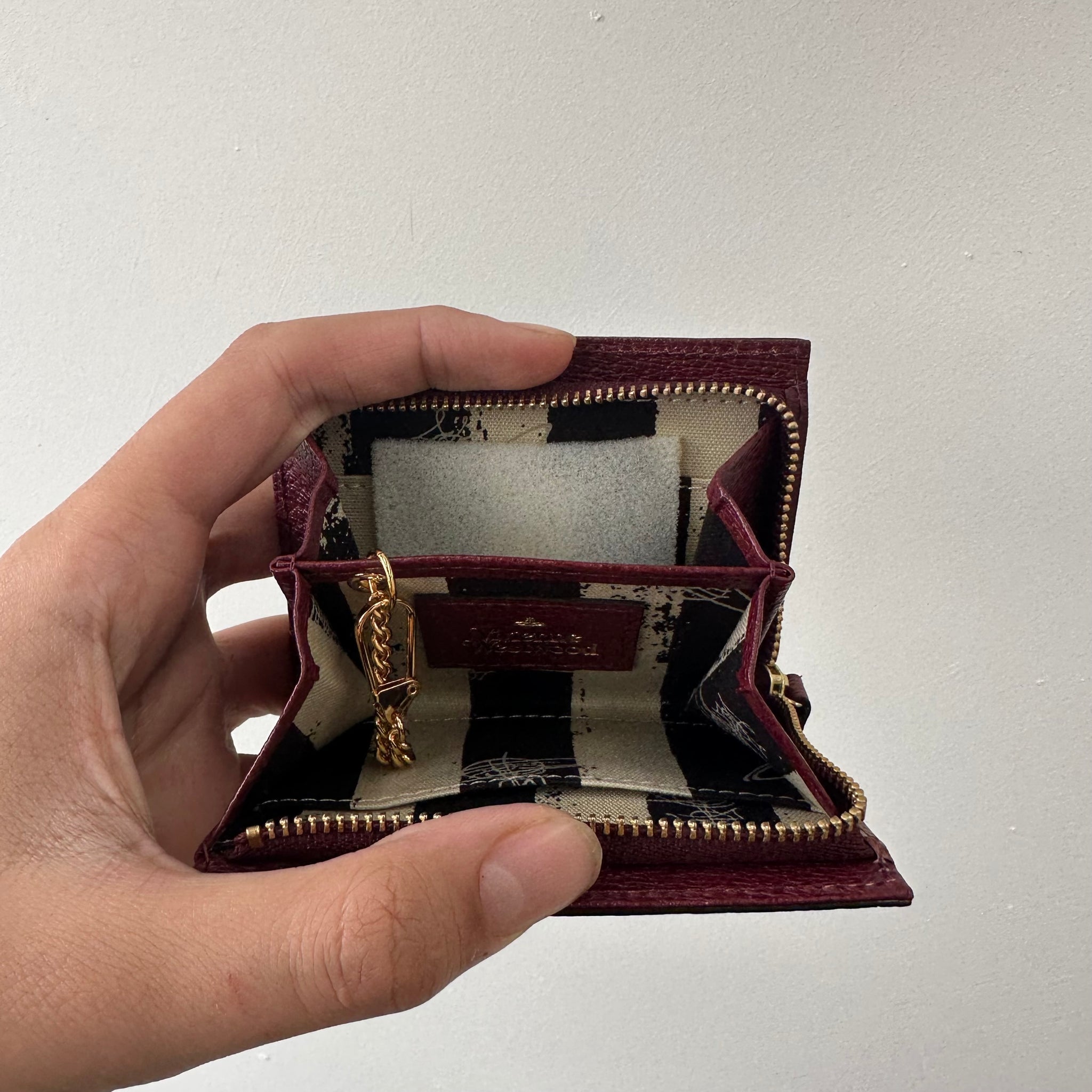Vivienne Westwood Zip Around Red Wallet