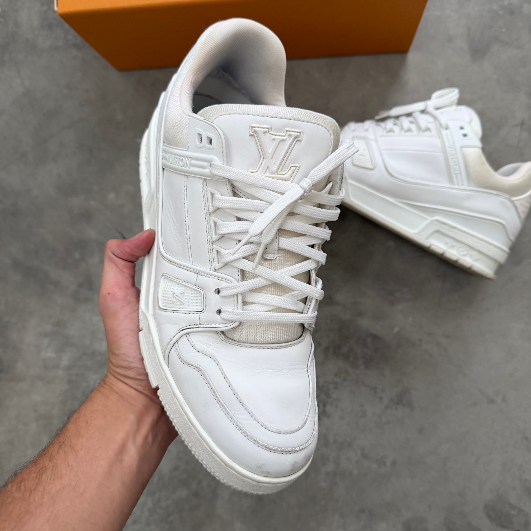 Louis Vuitton LV Trainer Sneakers White (fits US11-11.5)