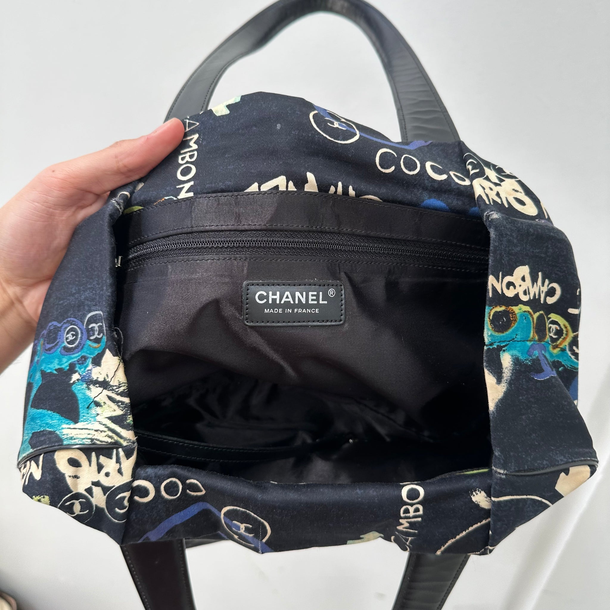 Chanel Travel PM Hawaii Tote Bag Black