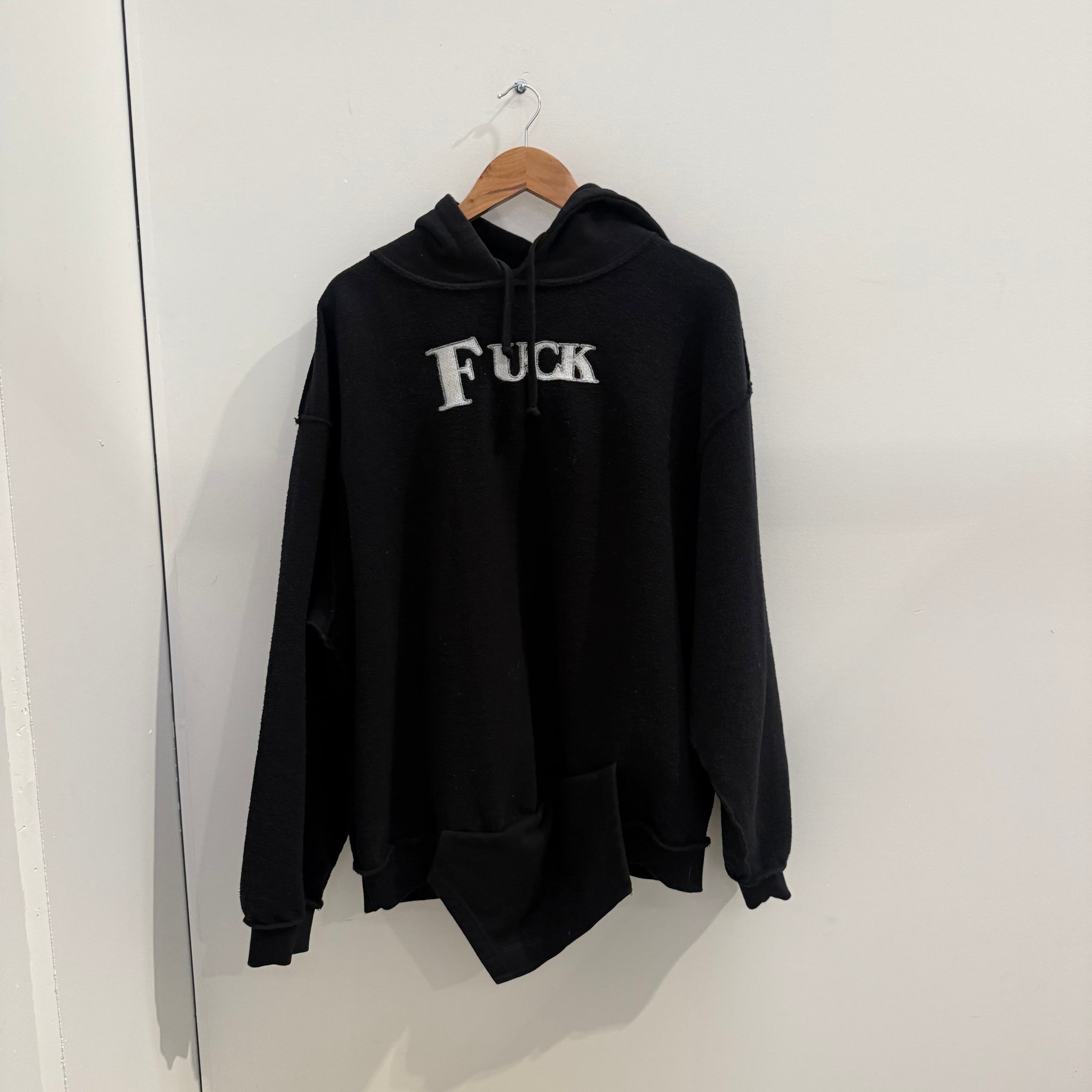 Vetements Runway Reversible FW18 Black Hoodie (Size L)