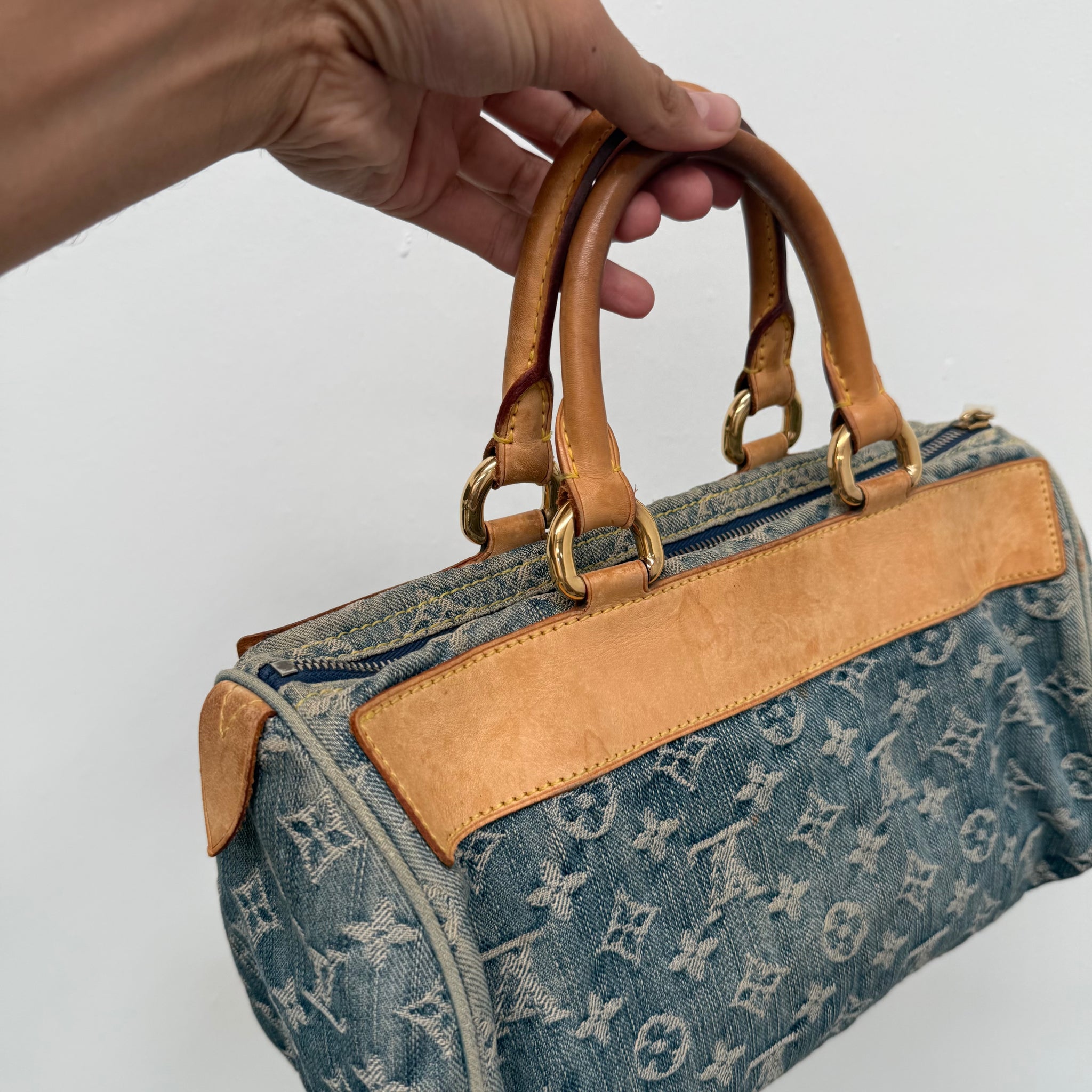 Louis Vuitton Monogram Denim Neo Speedy Blue