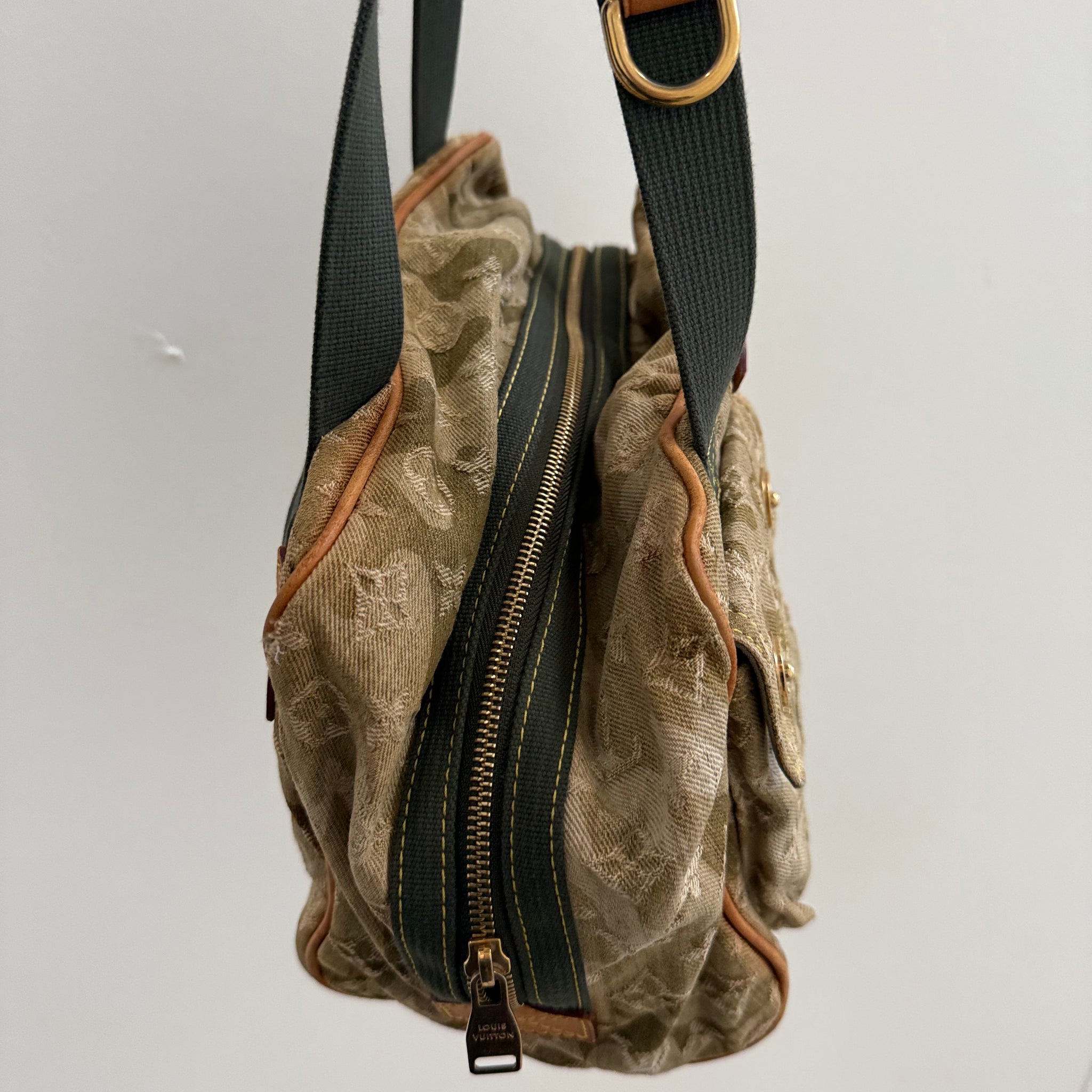 Louis Vuitton Takashi Murakami Denim Monogramouflage Jasmine Shoulder Bag