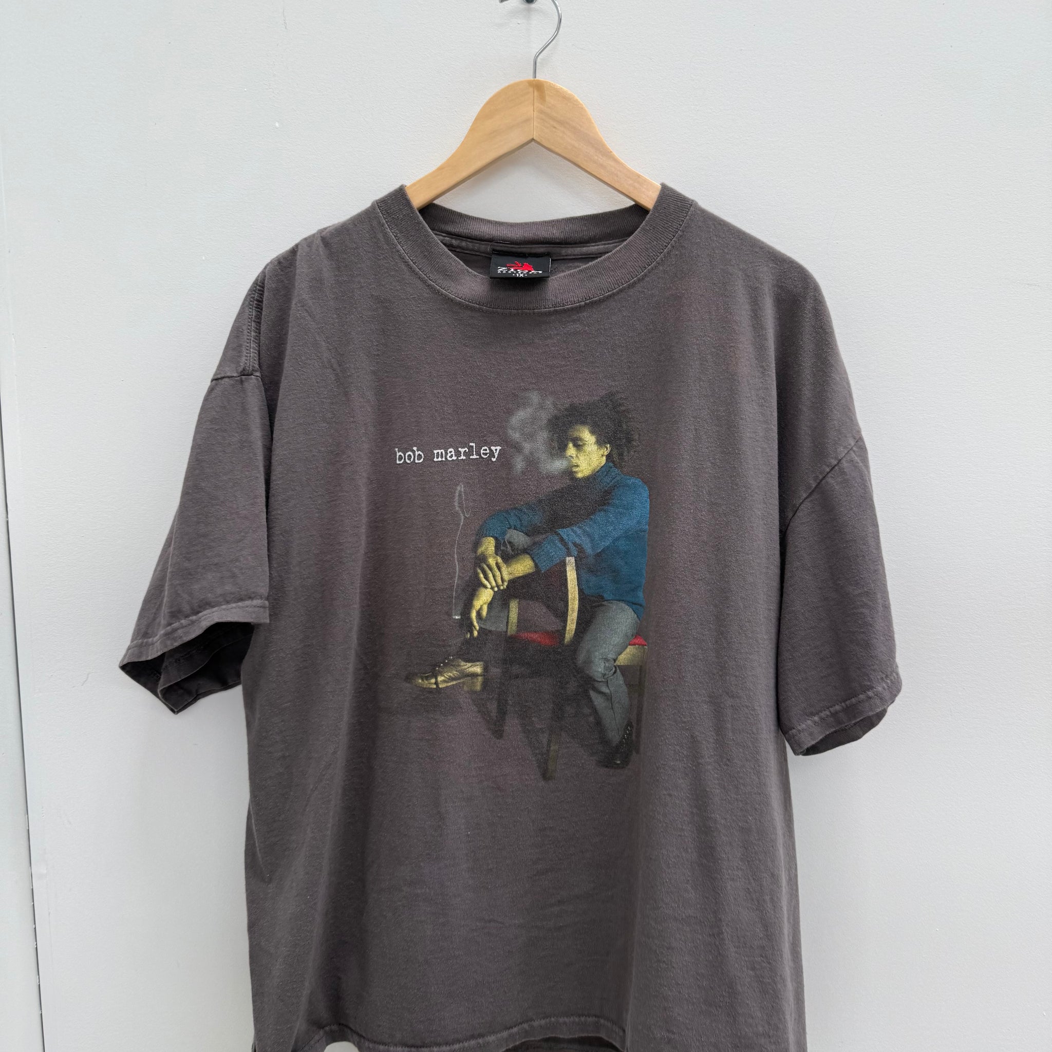 Vintage 90's Bob Marley Herb T-shirt Black (Size XL)