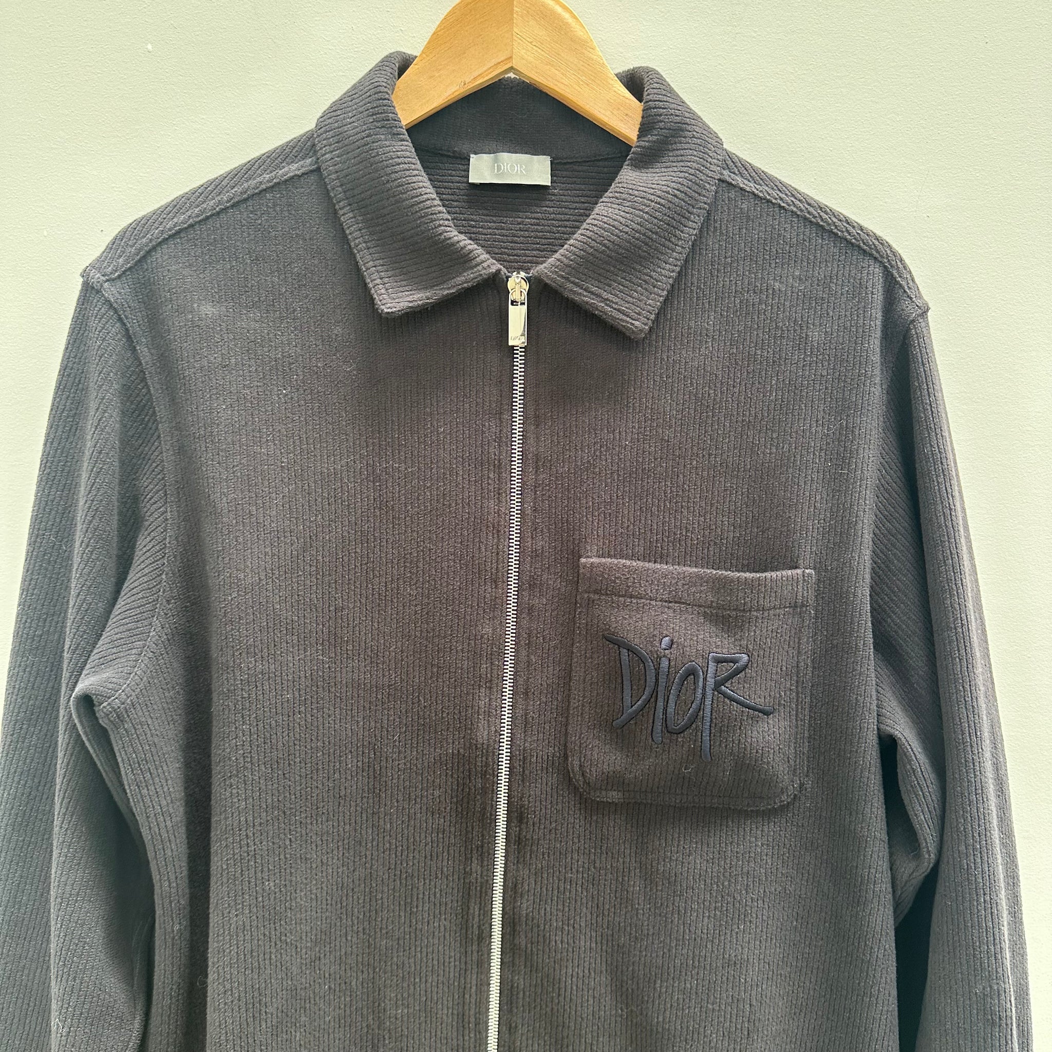 Dior x Shawn Stussy Corduroy Black Jacket (Size S)