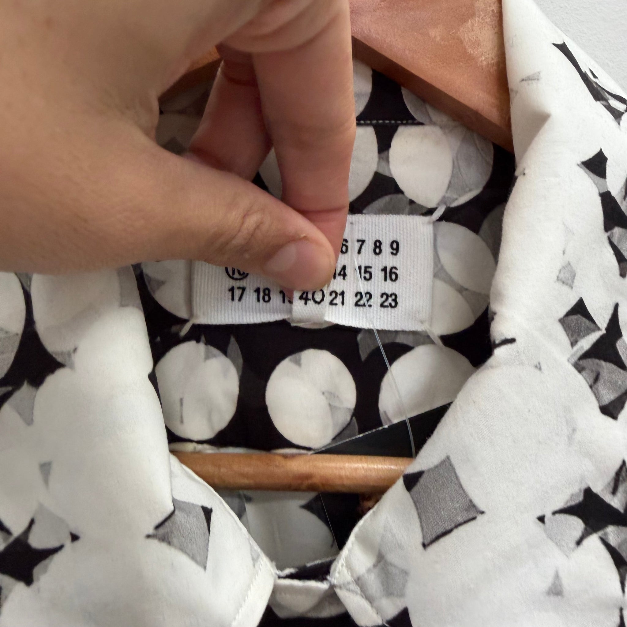 Maison Margiela AW20 Pixel Polka Dot Shirt (Fits M-L)