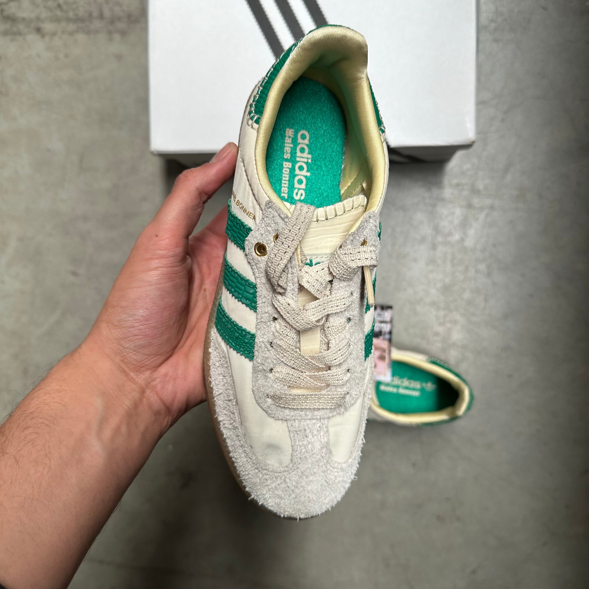 Adidas Samba Wales Bonner Cream Green US4