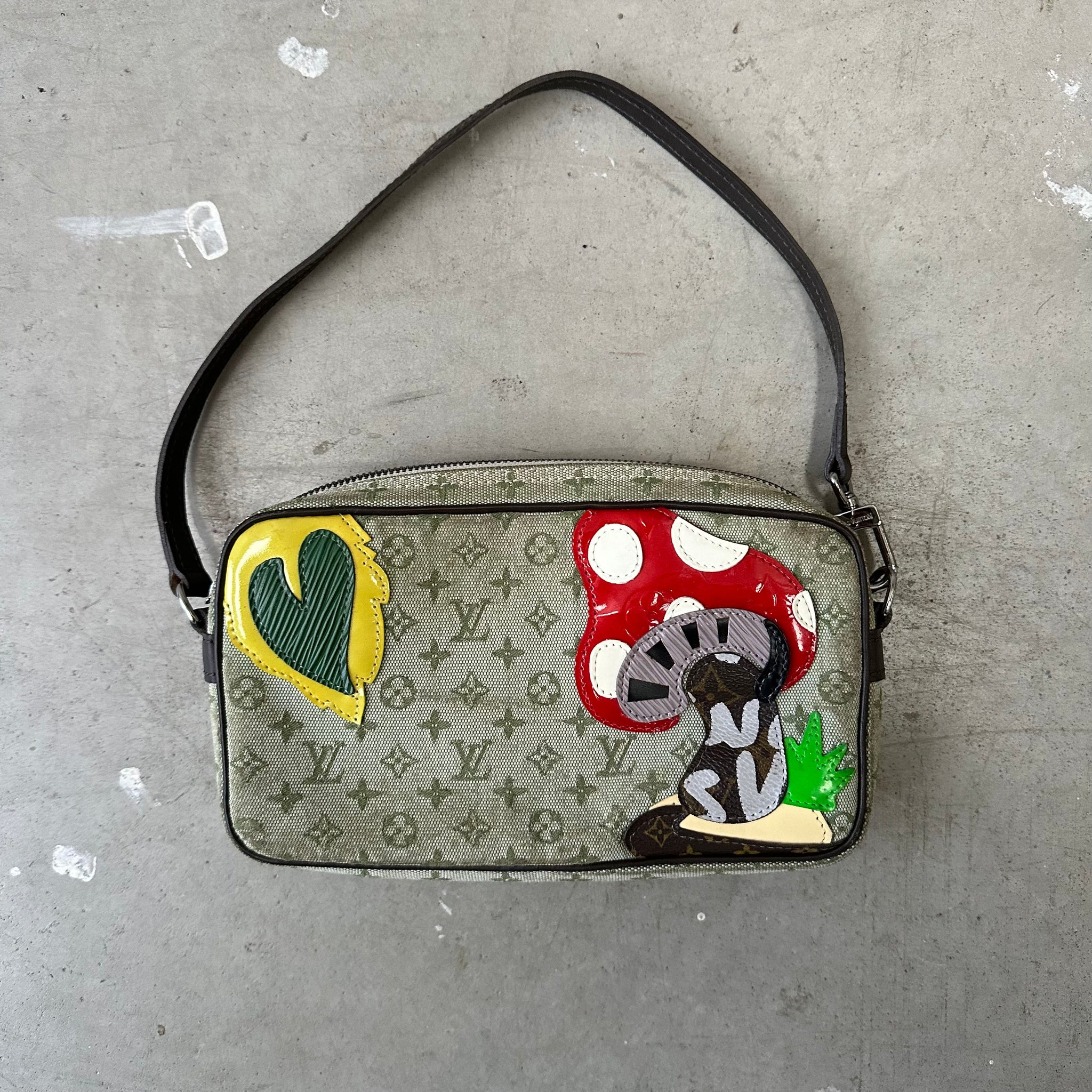 Louis Vuitton Green Conde De Fees Mushroom Shoulder Bag (2002)