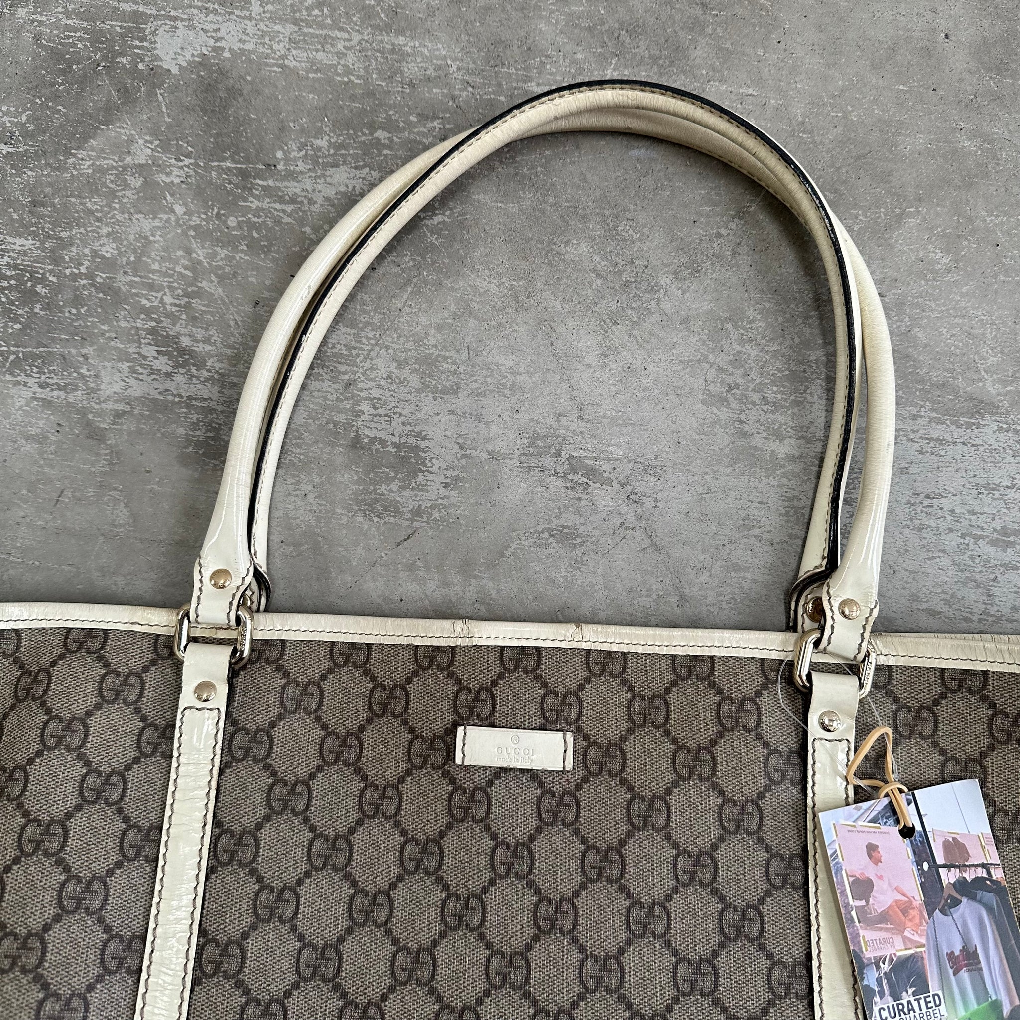 Gucci GG Monogram Handbag 'Beige/White'