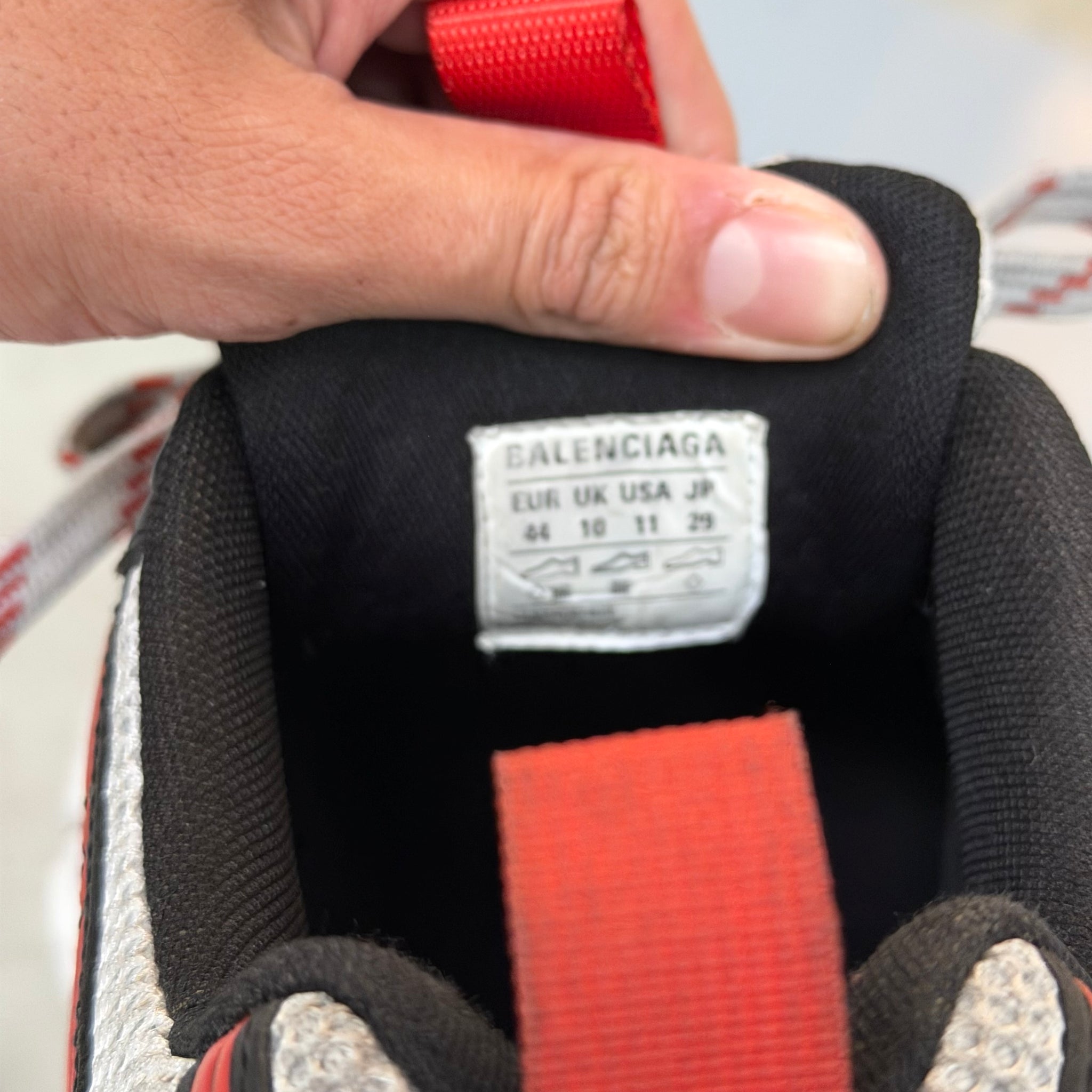 Balenciaga 10XL Worn-Out Grey White Red (EU44/US11)