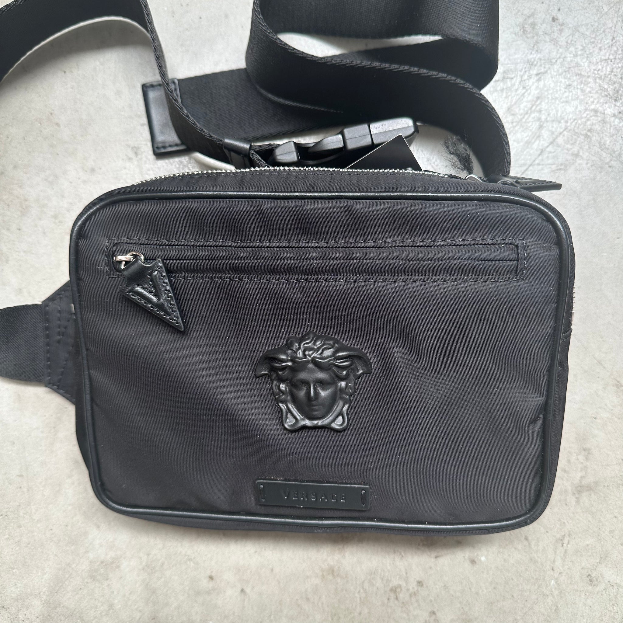Versace La Medusa Nylon Belt Bag