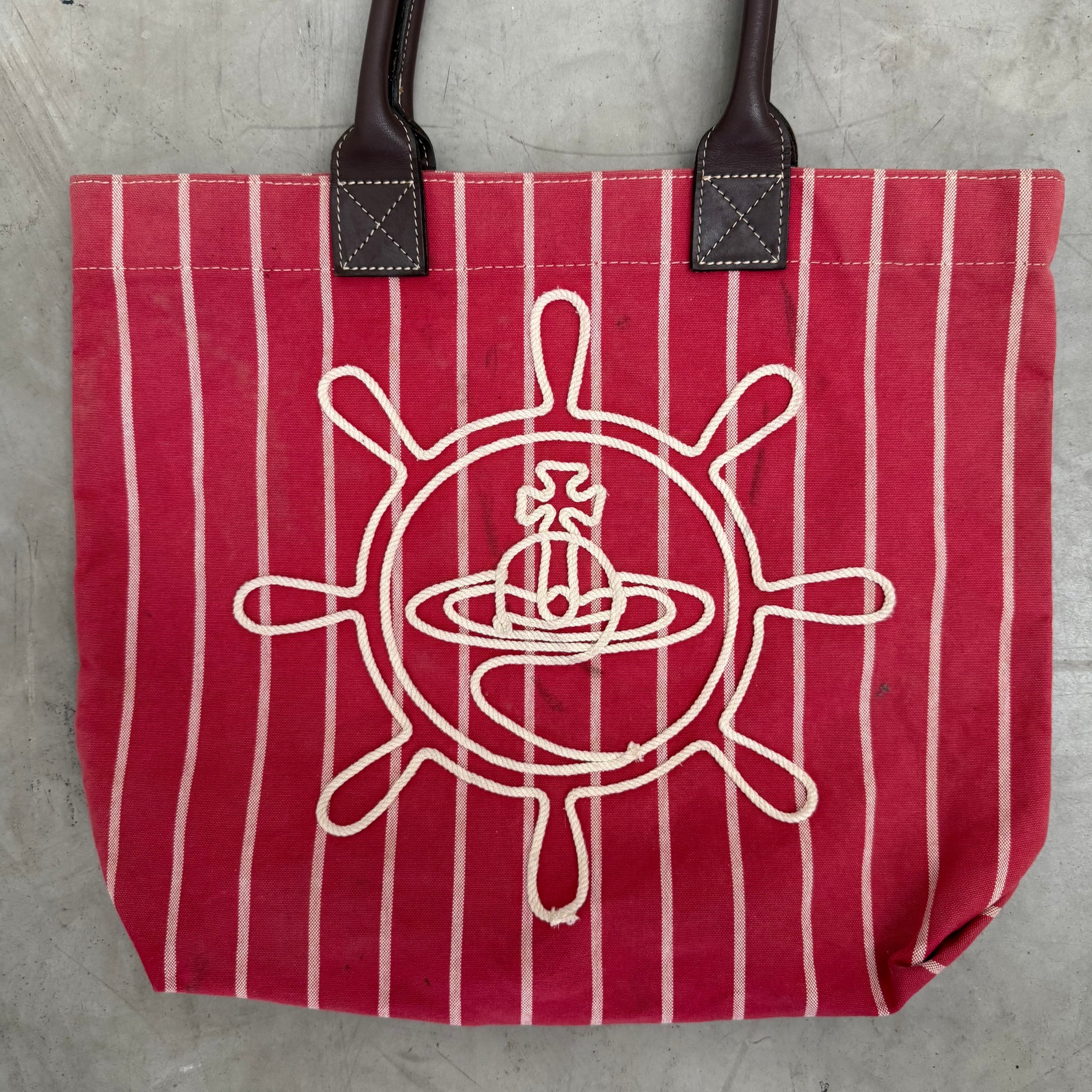 Vivienne Westwood Rope Orb Stripe Tote Bag
