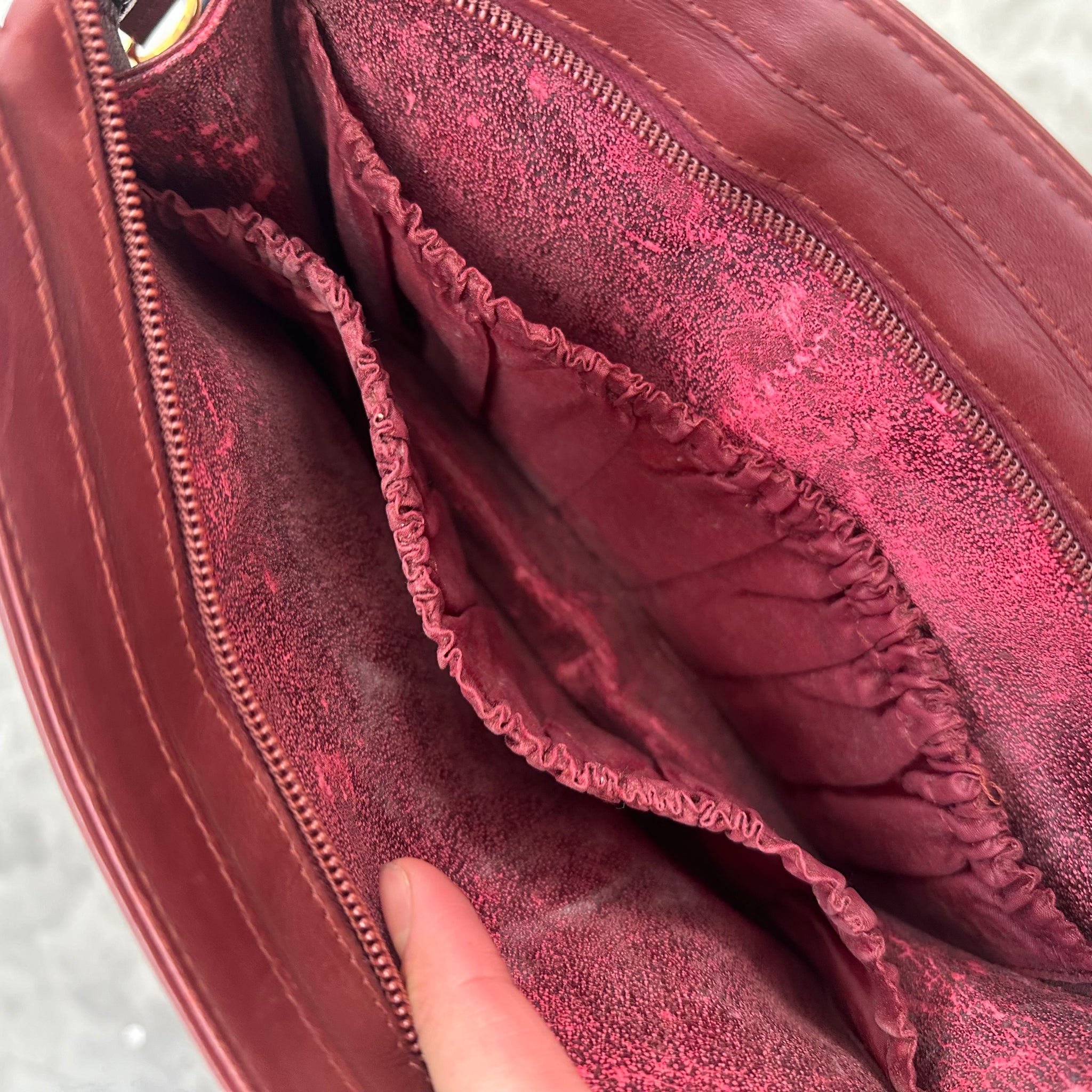 Cartier Vintage Leather Logo Clutch