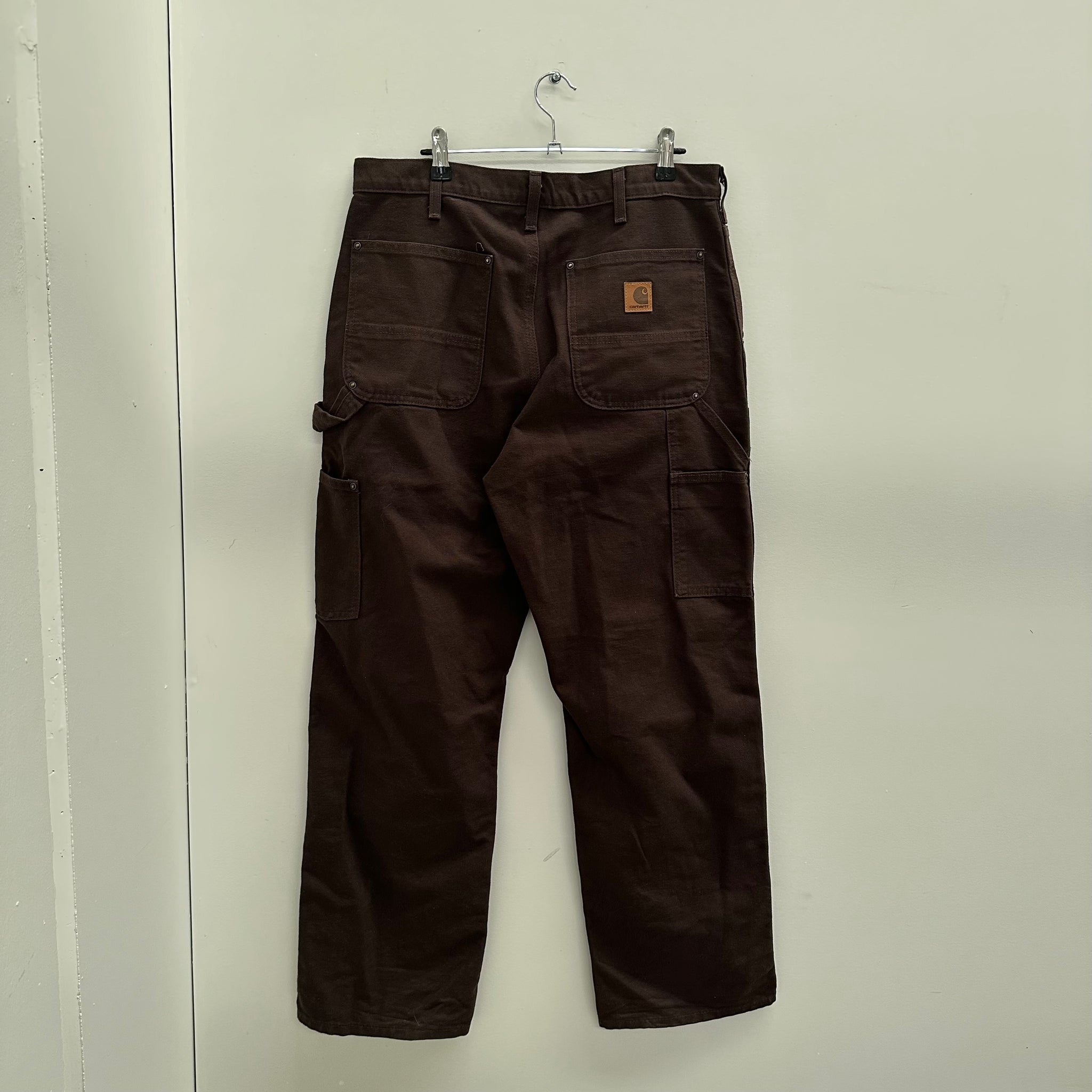 Carhartt Brown Double Knee Carpenter Pant (Size 32 x 30)