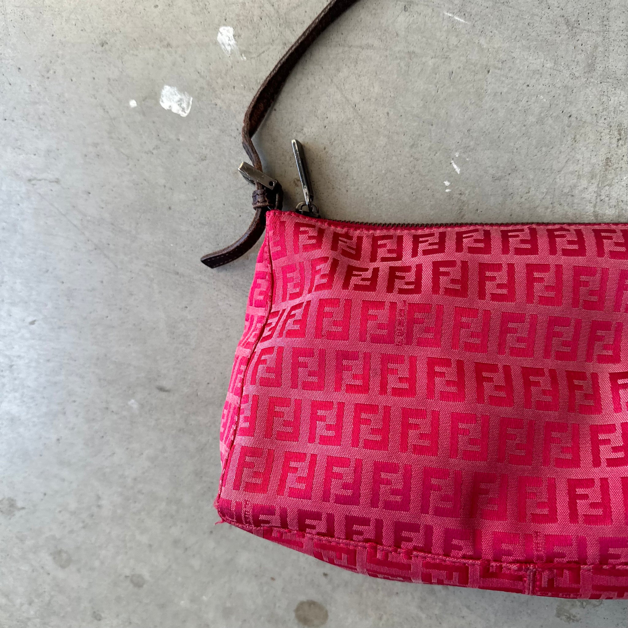 Fendi Red Pochette Shoulder Bag
