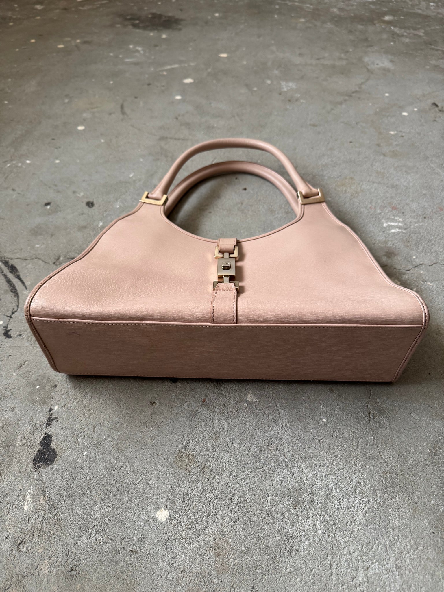 Gucci Jackie Leather Shoulder Bag Pink
