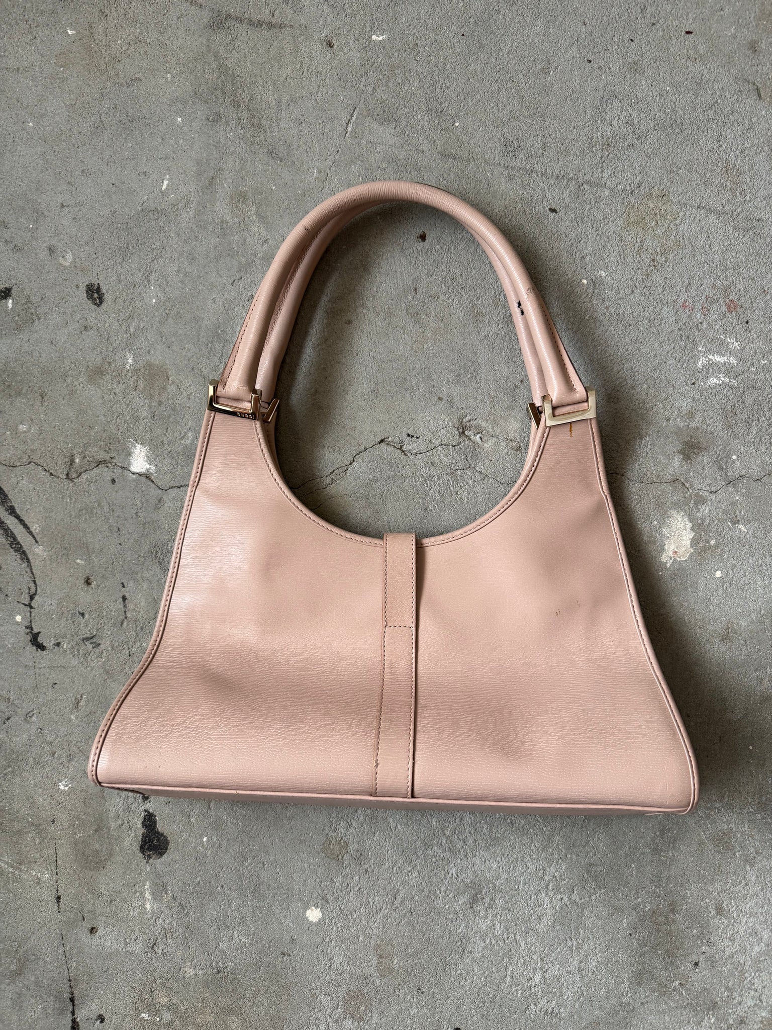 Gucci Jackie Leather Shoulder Bag Pink