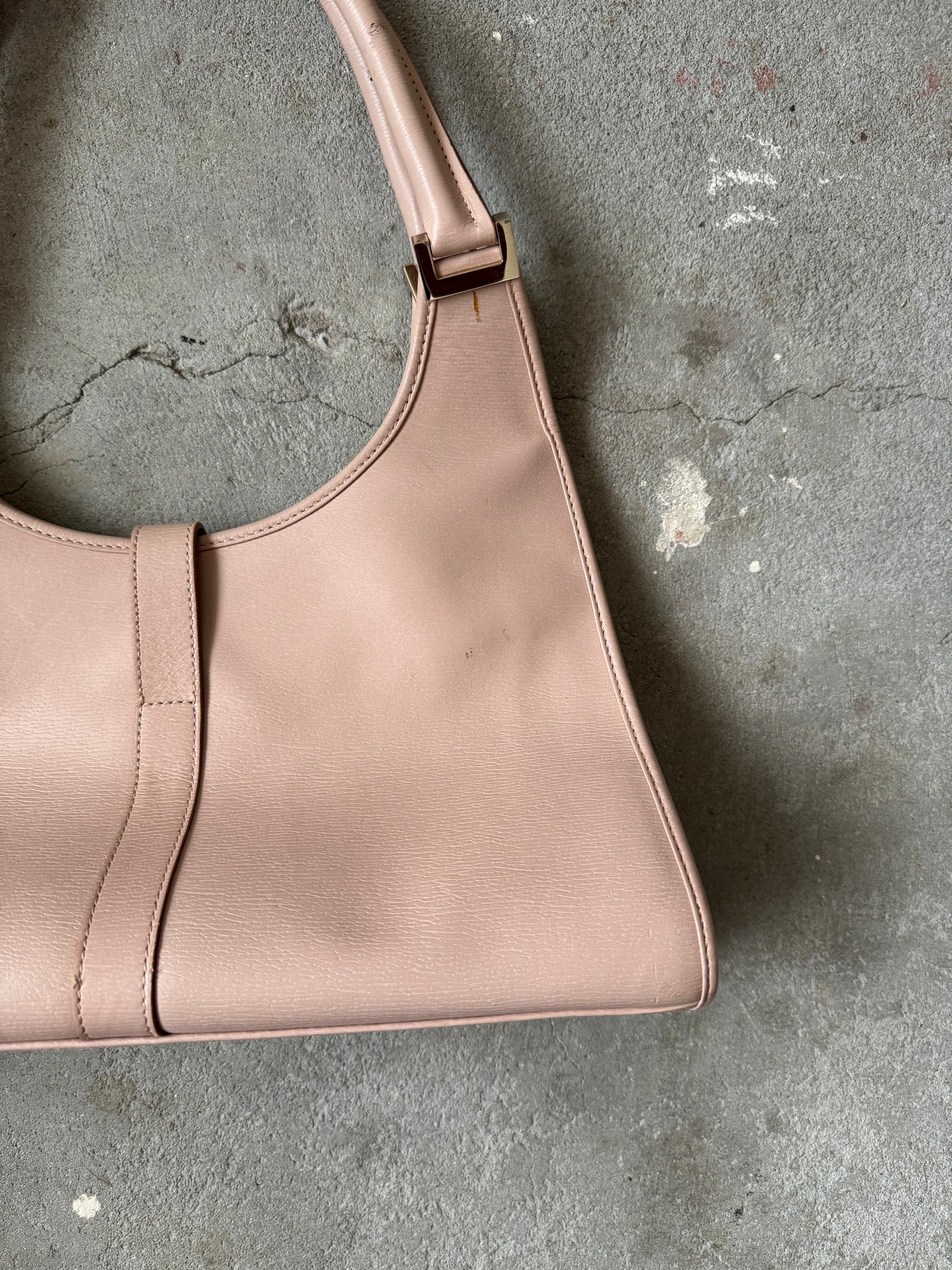 Gucci Jackie Leather Shoulder Bag Pink
